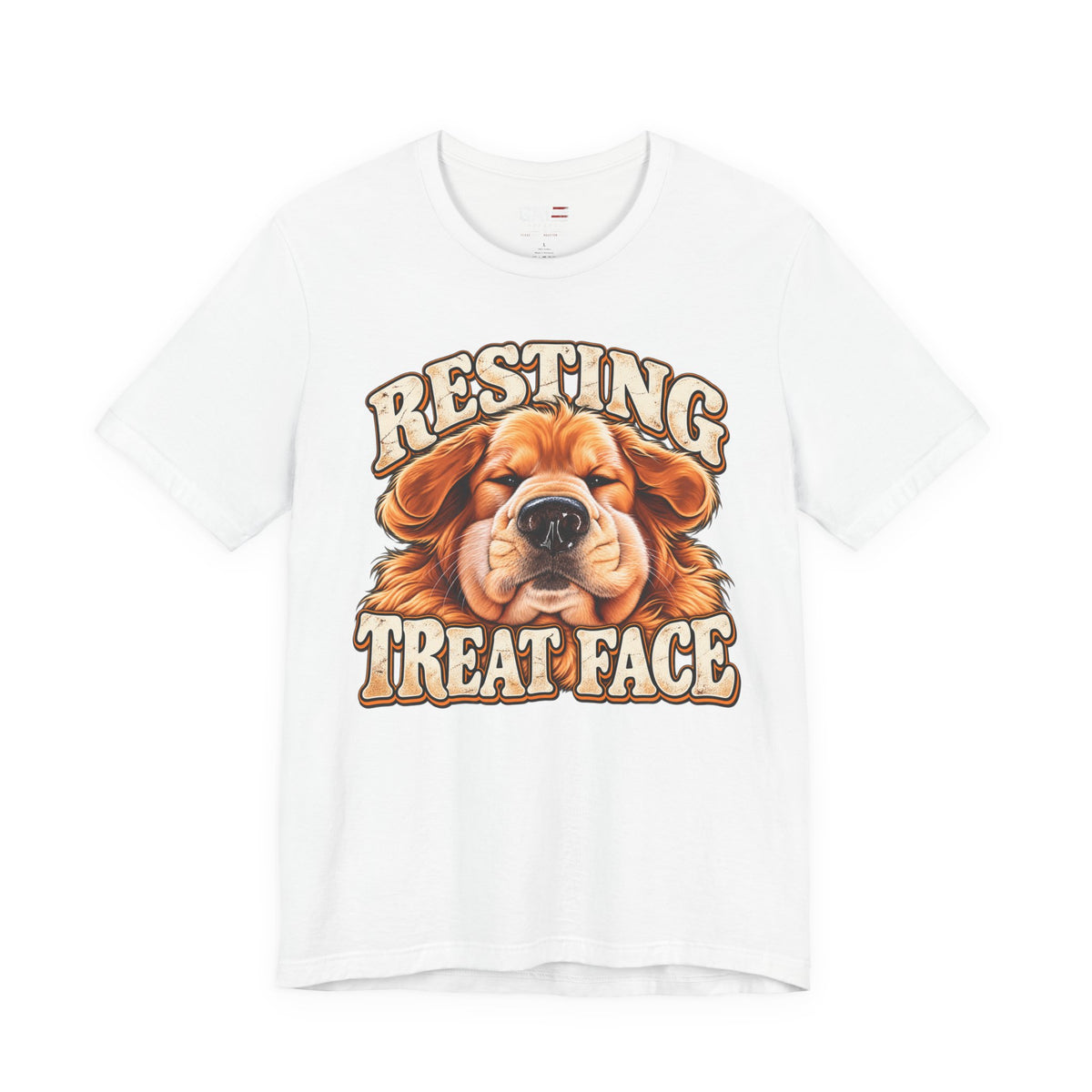 Resting Treat Face Dog T-Shirt — Funny Puppy Graphic Tee for Dog Lovers