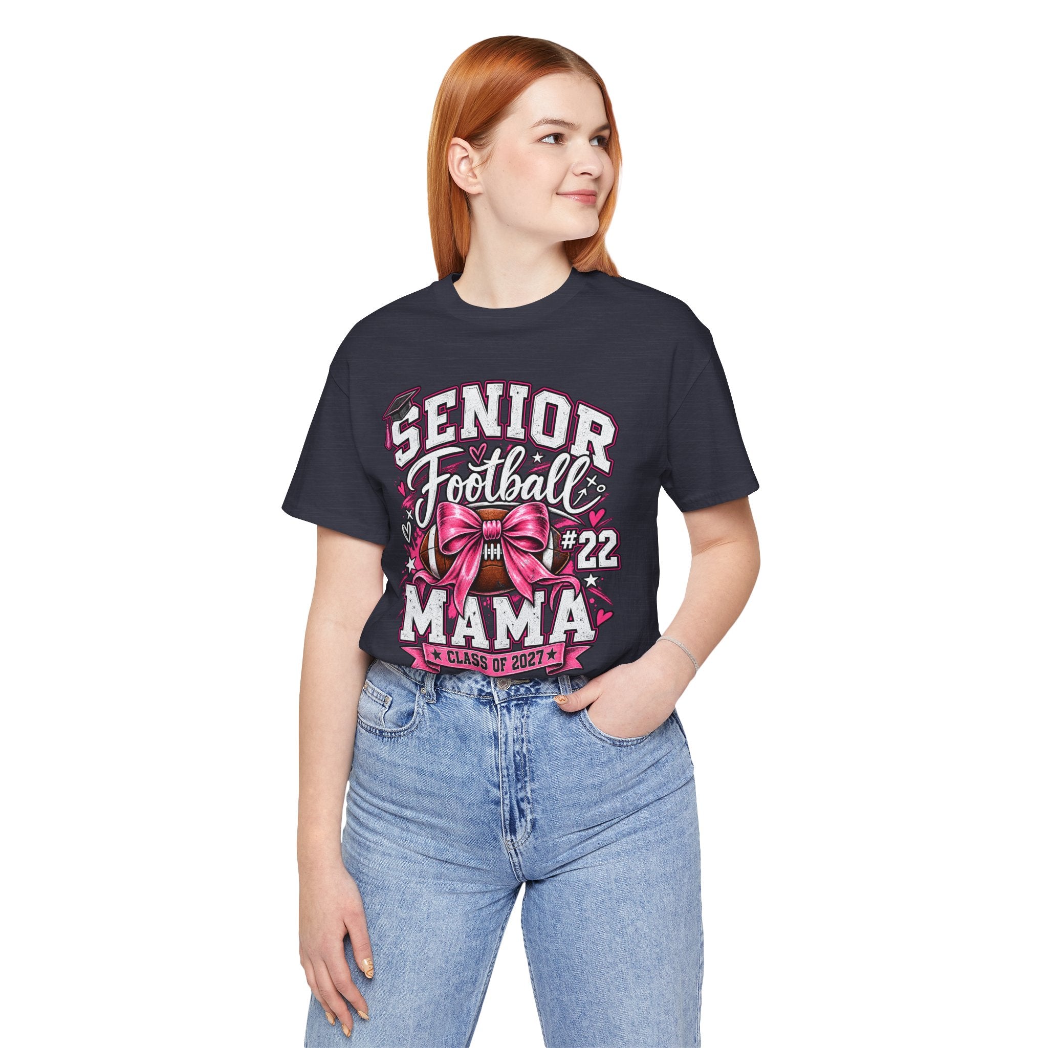 Football Mom Personalized Shirt Custom Player Name Number Helmet Game Day Tee