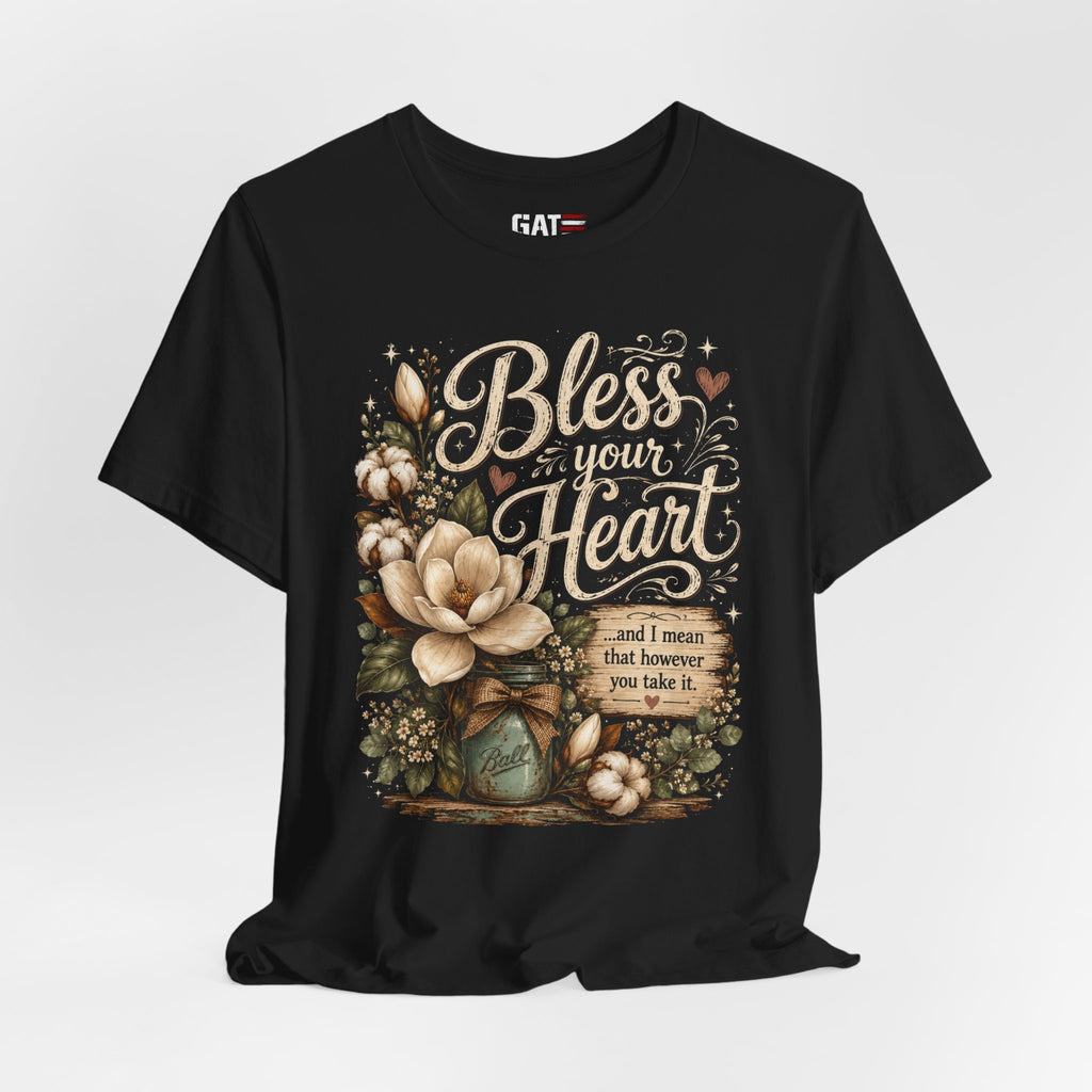 Funny Southern Shirt, Bless Your Heart Tee, Southern Humor Graphic Tee, Magnolia Floral Shirt, Country Girl Gift, Farmhouse Style Tee