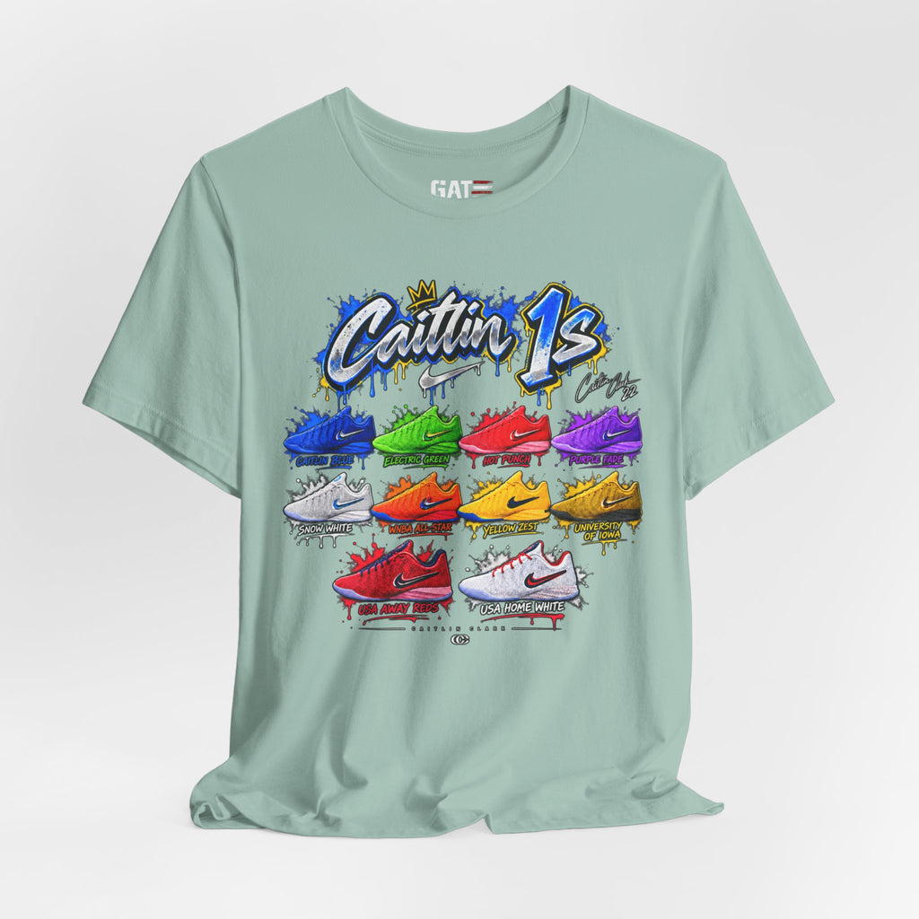 Caitlin Clark Caitlin 1s Sneaker Shirt | Indiana Fever Tee