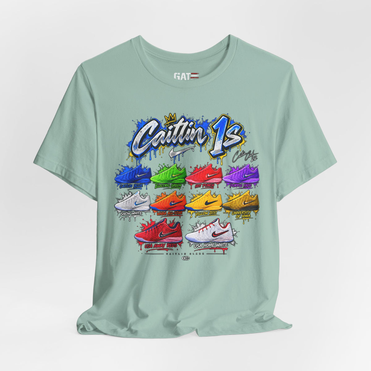 Caitlin Clark Caitlin 1s Sneaker Shirt | Indiana Fever Tee