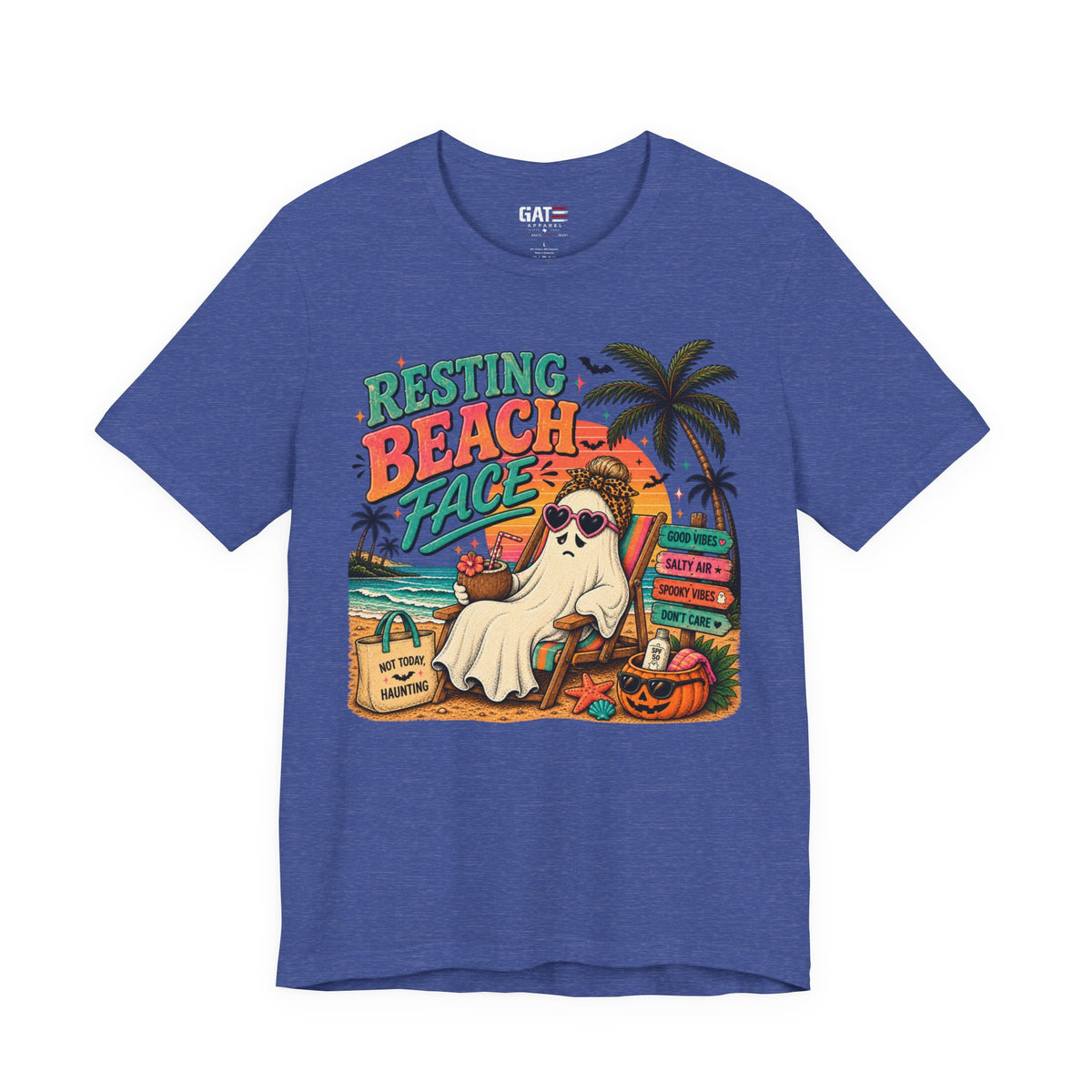 Summerween Spooky Beach Shirt | Tropical Ghost Tee Style 4