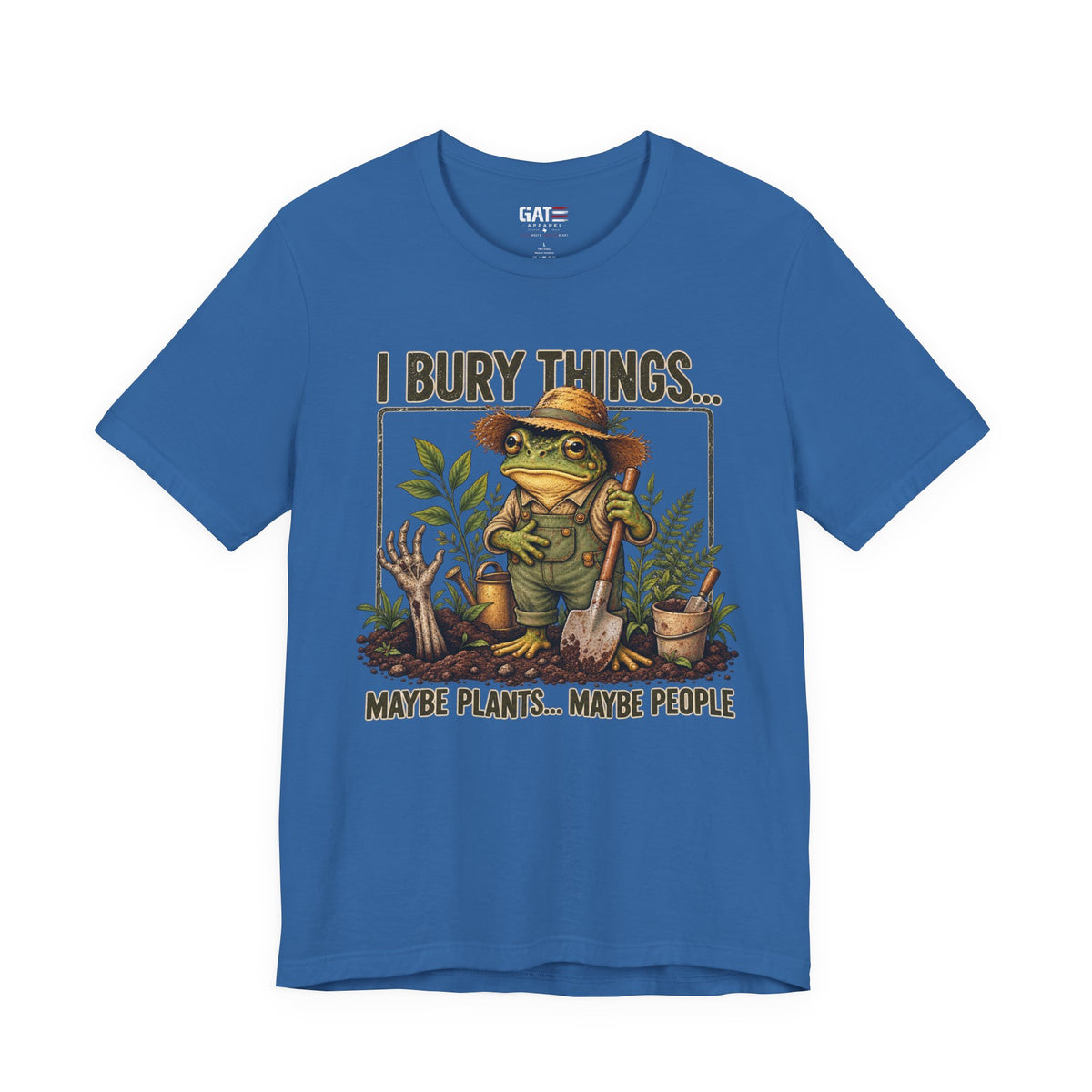 Funny gardening graphic tee product mockup