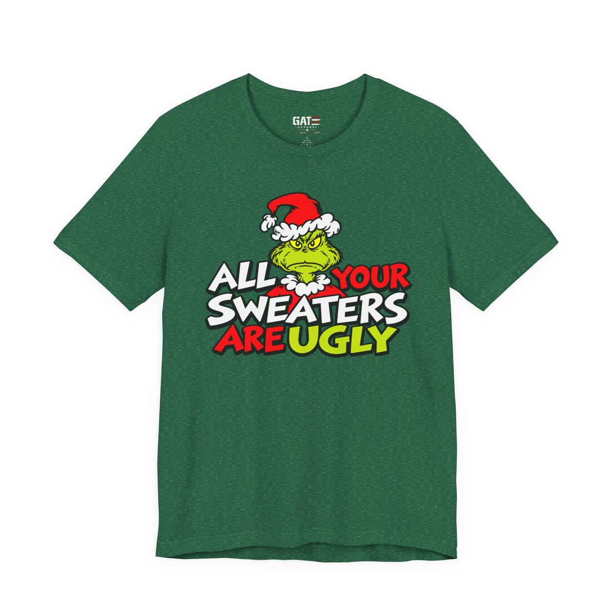 Grinch 'All Your Sweaters Are Ugly' Christmas Tee - product image 14
