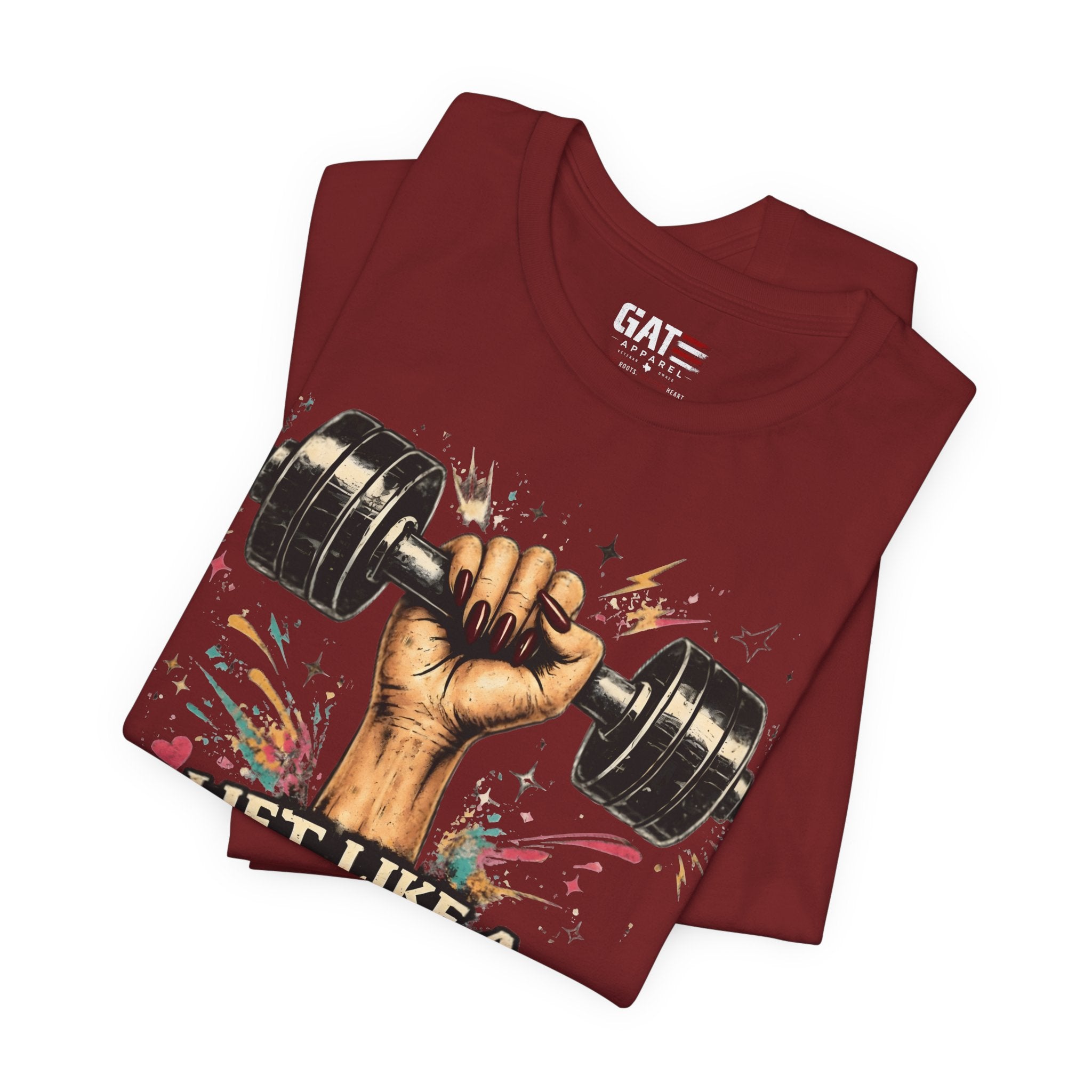 Lift Like A Girl Shirt, Women's Gym Shirt, Weightlifting Tee, Cute Fitness Shirt, Workout Gift for Women
