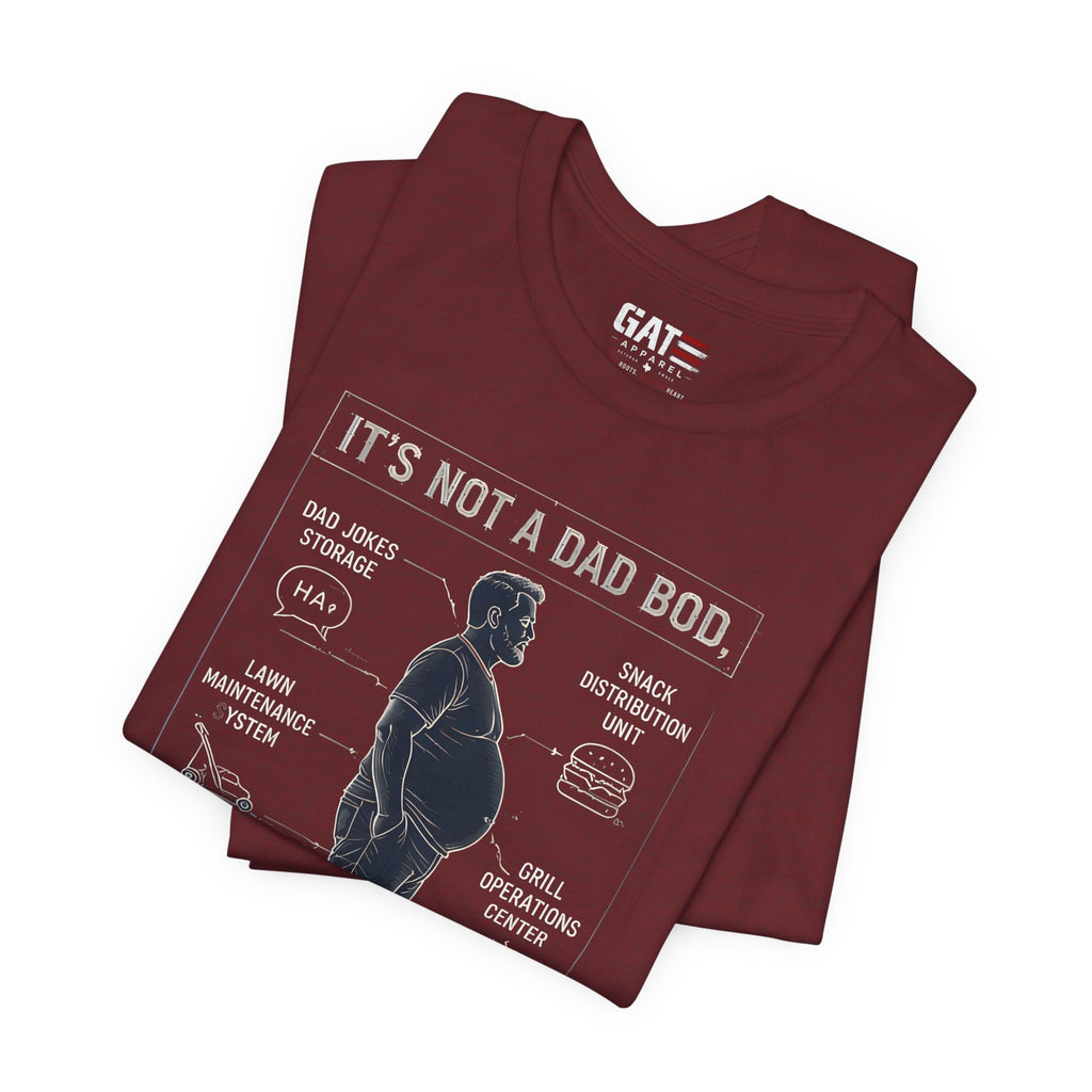 It's Not a Dad Bod It's a Father Figure Shirt | Funny Dad Shirt | Blueprint Dad Bod Tee | Father's Day Gift for Dad | Grill Master Dad Tee