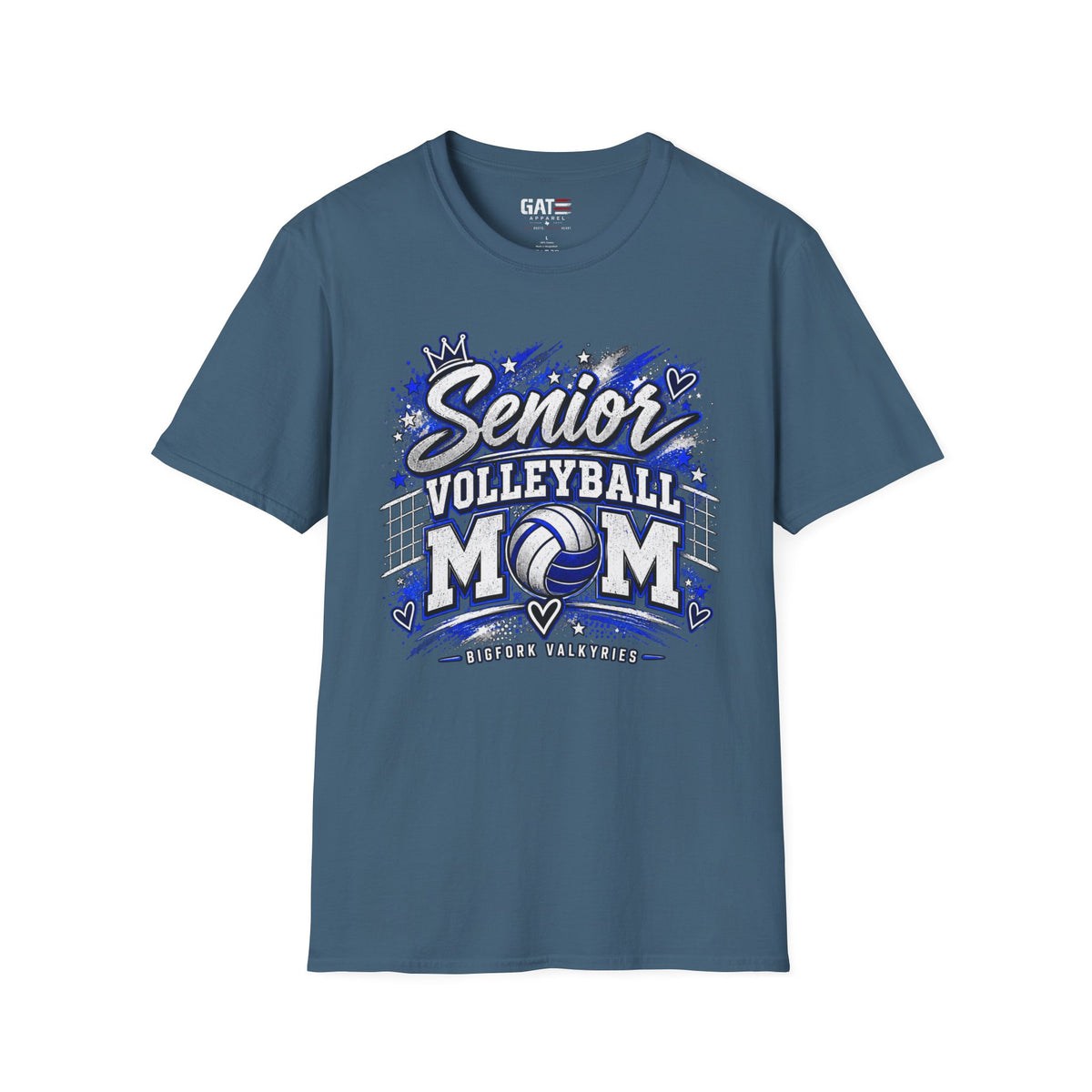 Senior Volleyball Mom Photo Shirt | Custom Team & Number
