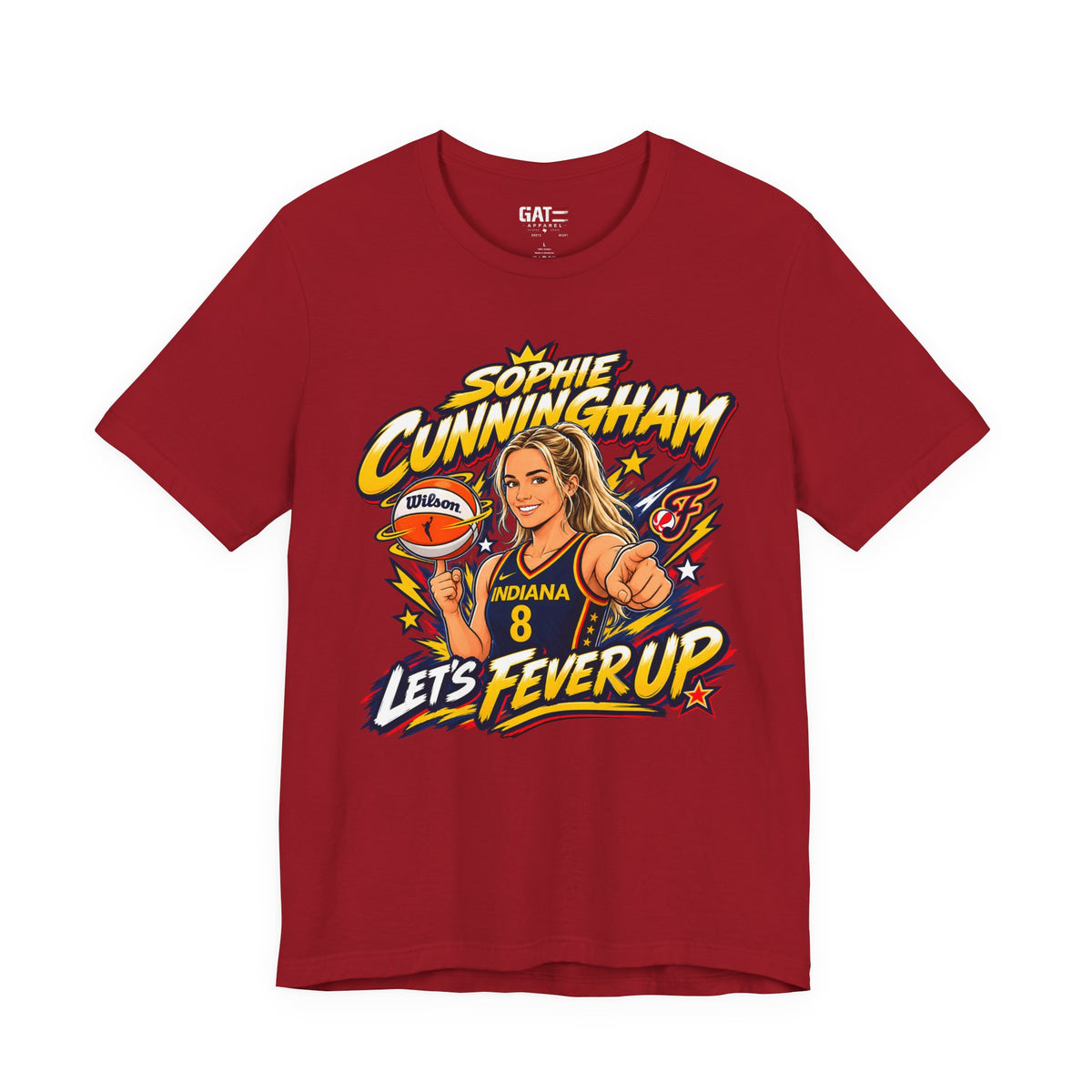 Sophie Cunningham #8 Fever Up Shirt | Indiana Fever Tee