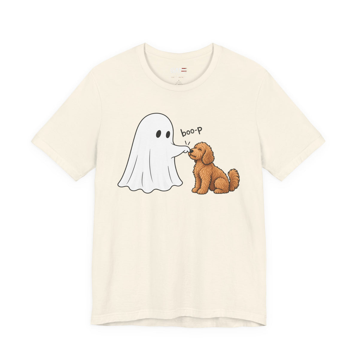 Halloween Ghost & Doodle— "boo-p" Cute Dog Halloween T-Shirt