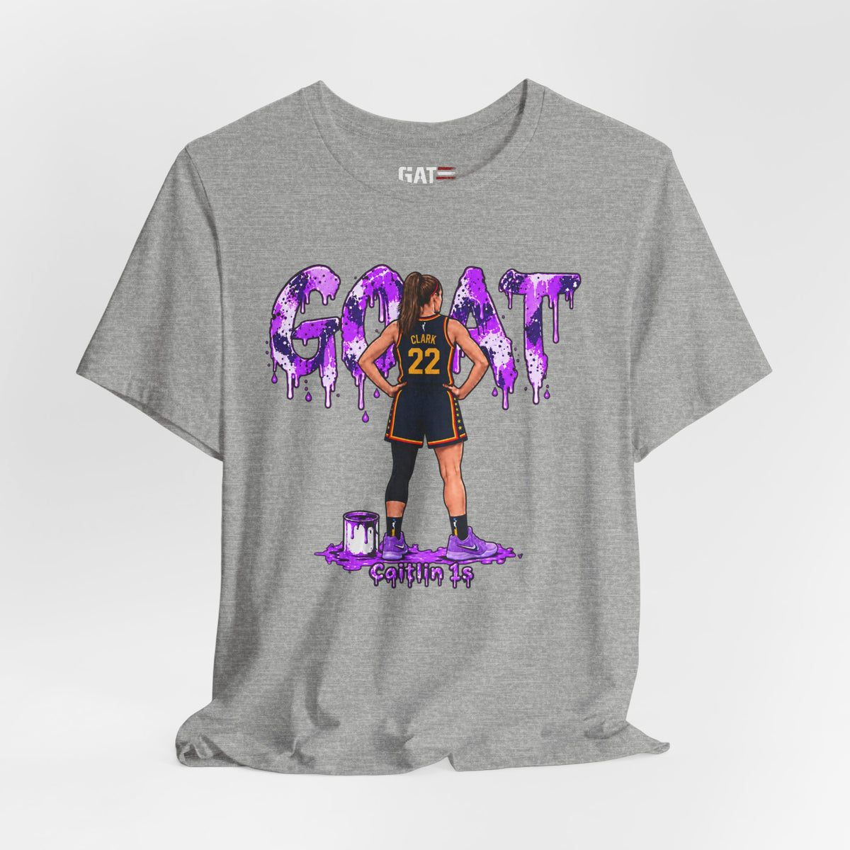 Caitlin Clark Caitlin 1s GOAT Purple Fade Sneaker Shirt
