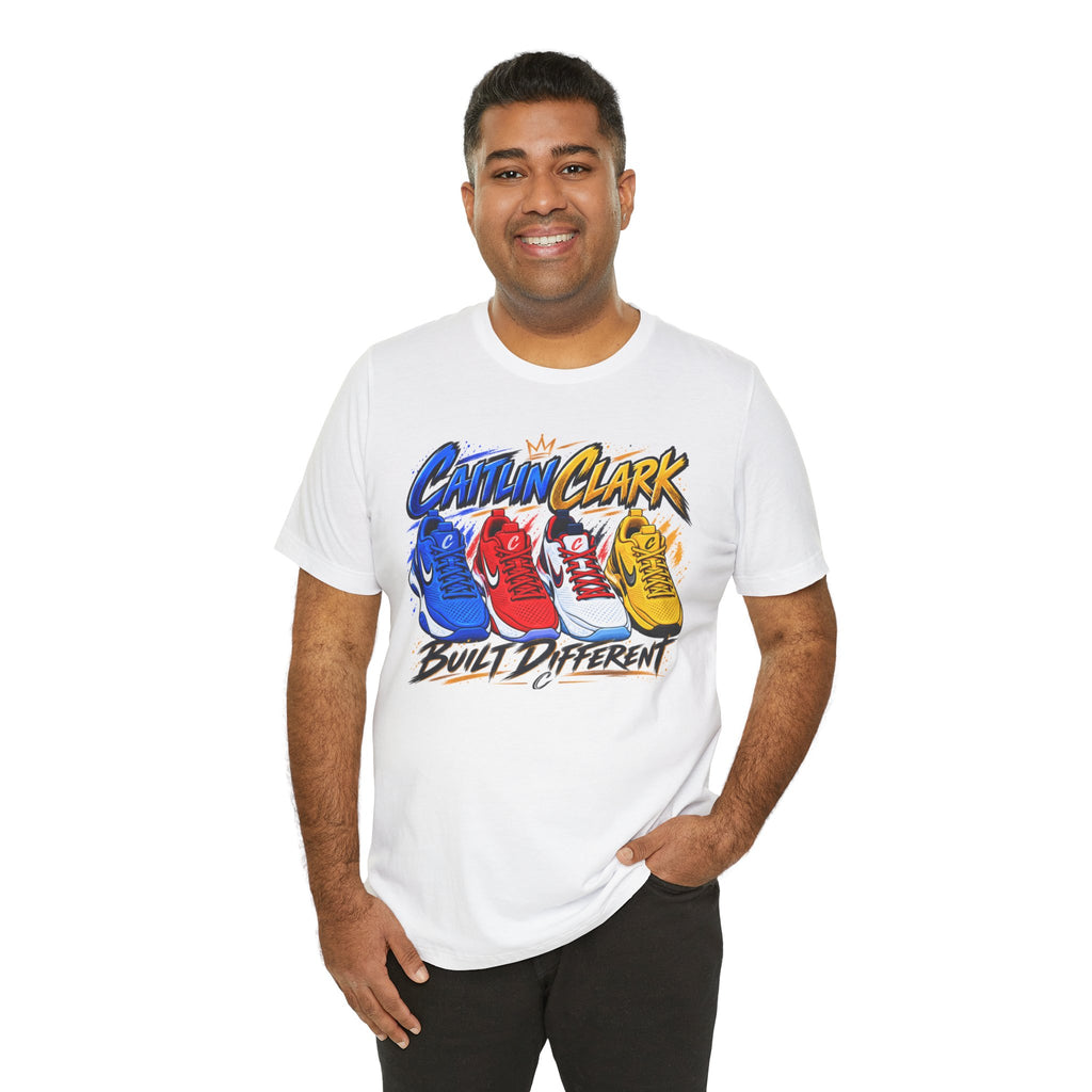 Caitlin Clark Built Different Sneaker Shirt | Indiana Fever Tee