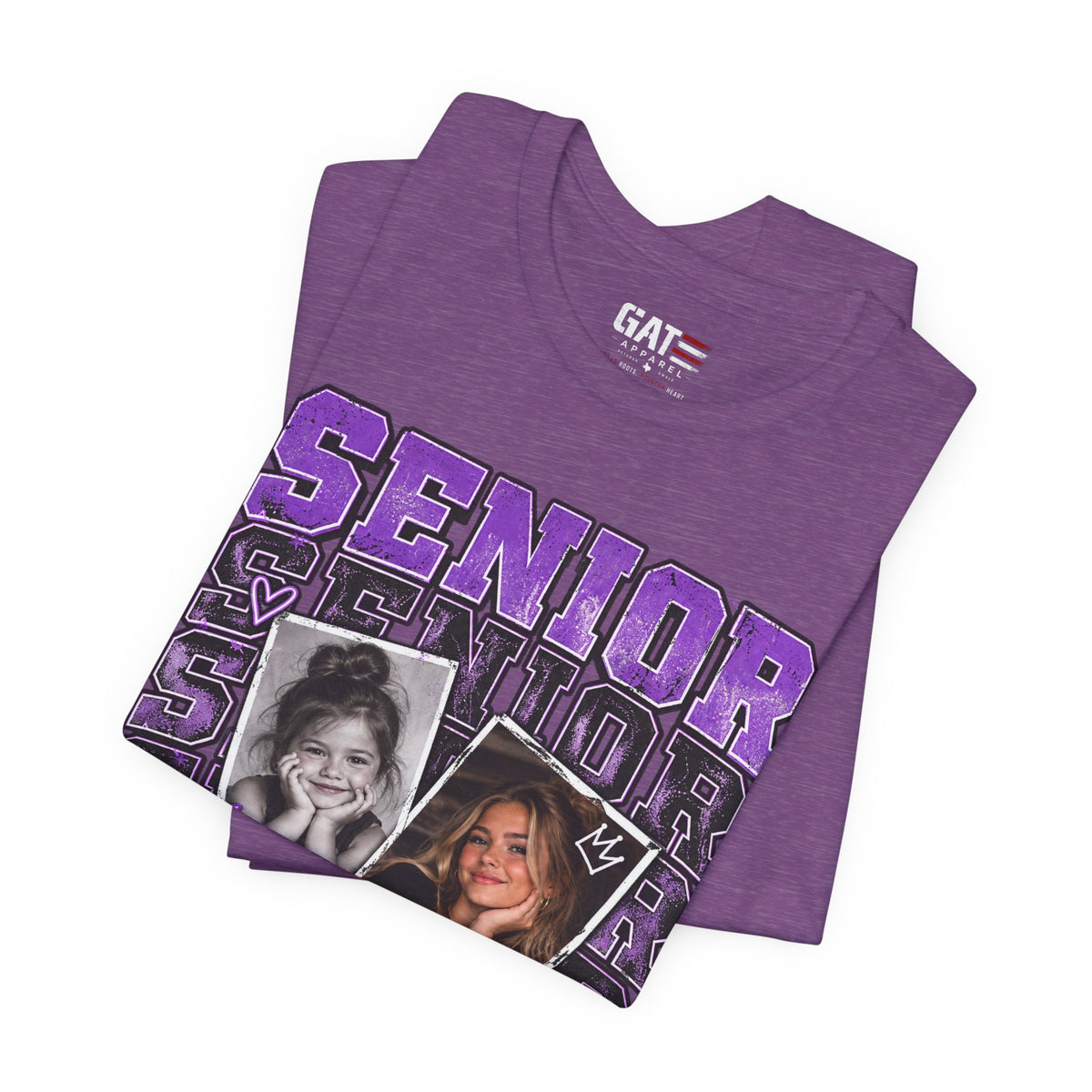 Senior 2027 Then & Now Yearbook Photo Shirt