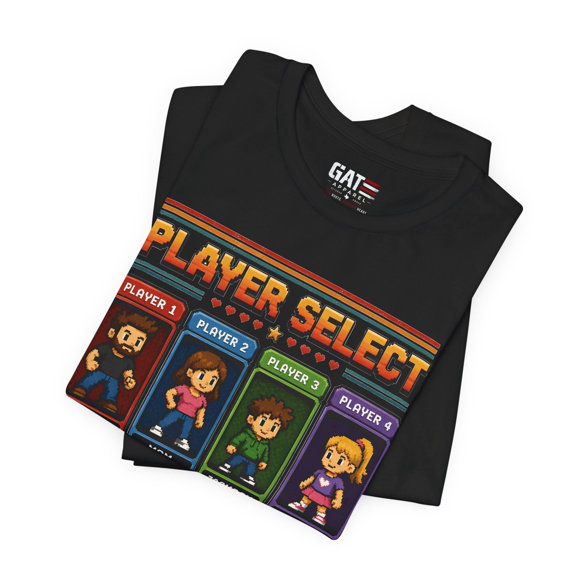 Personalized Gamer Family Shirt, Custom Family Gaming Shirt, Retro Video Game Family Tee, Gamer Dad Mom Kids Gift Shirt