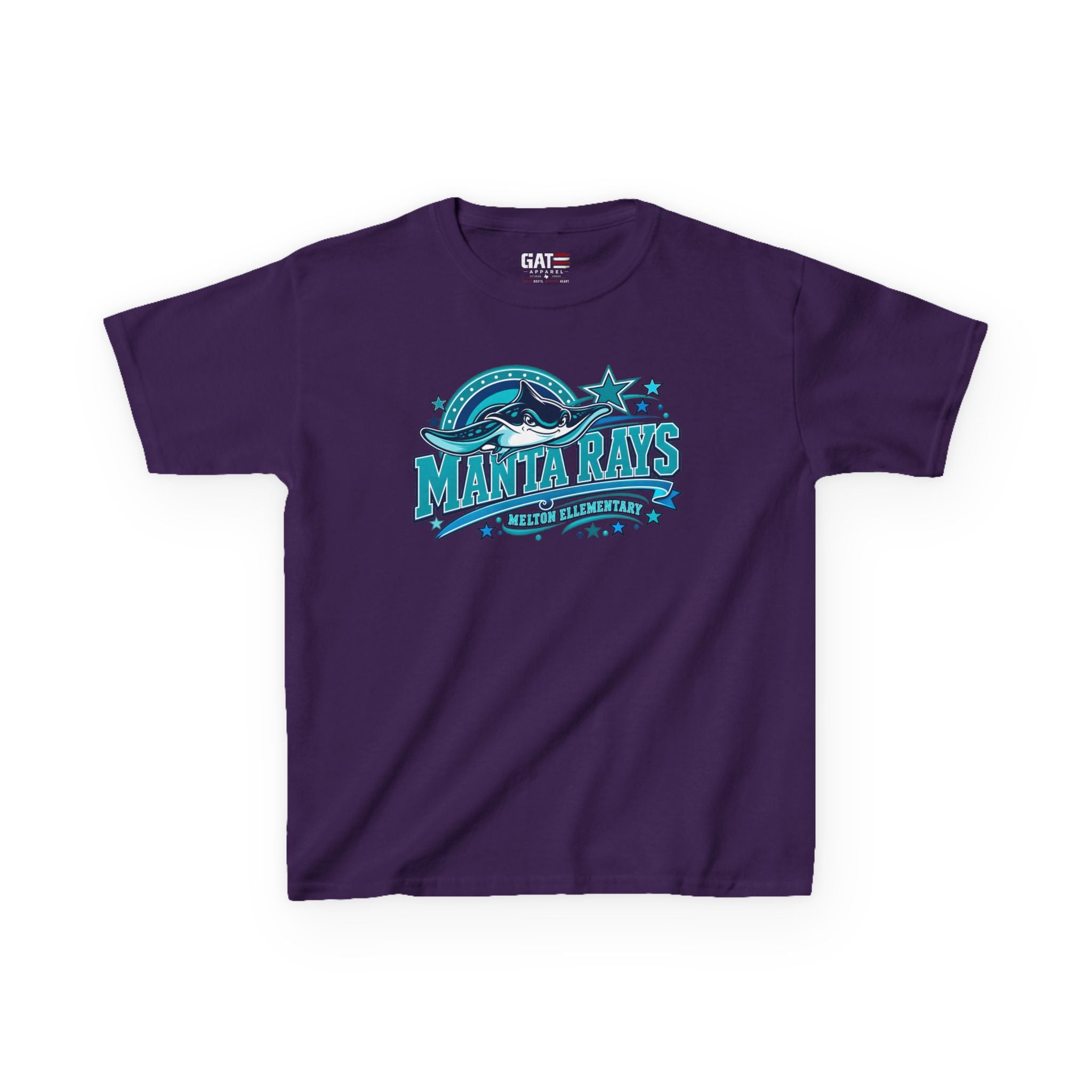 Melton Kids Tee — 'Manta Rays' Ocean Graphic Youth Tee