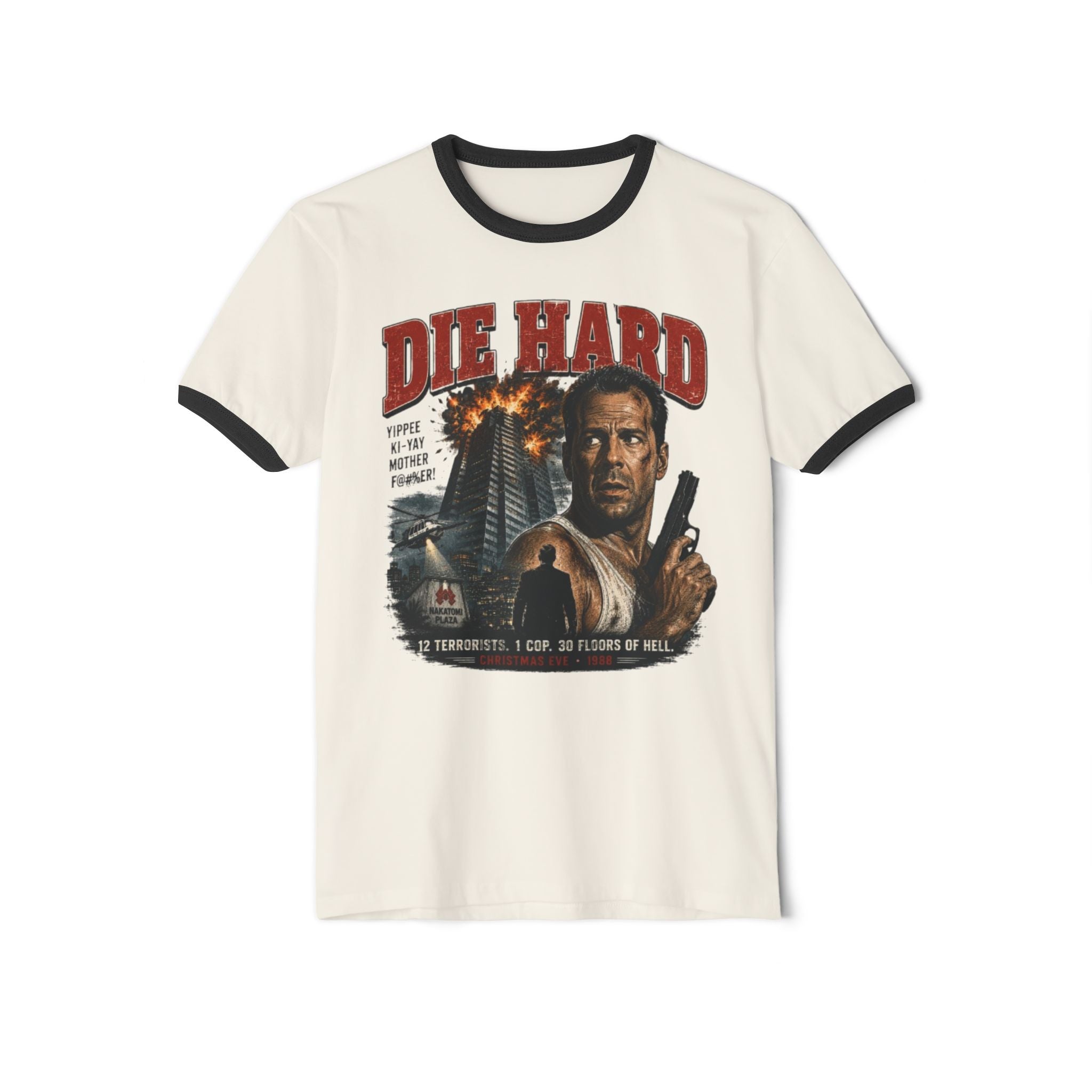 Die Hard Movie Ringer T-Shirt