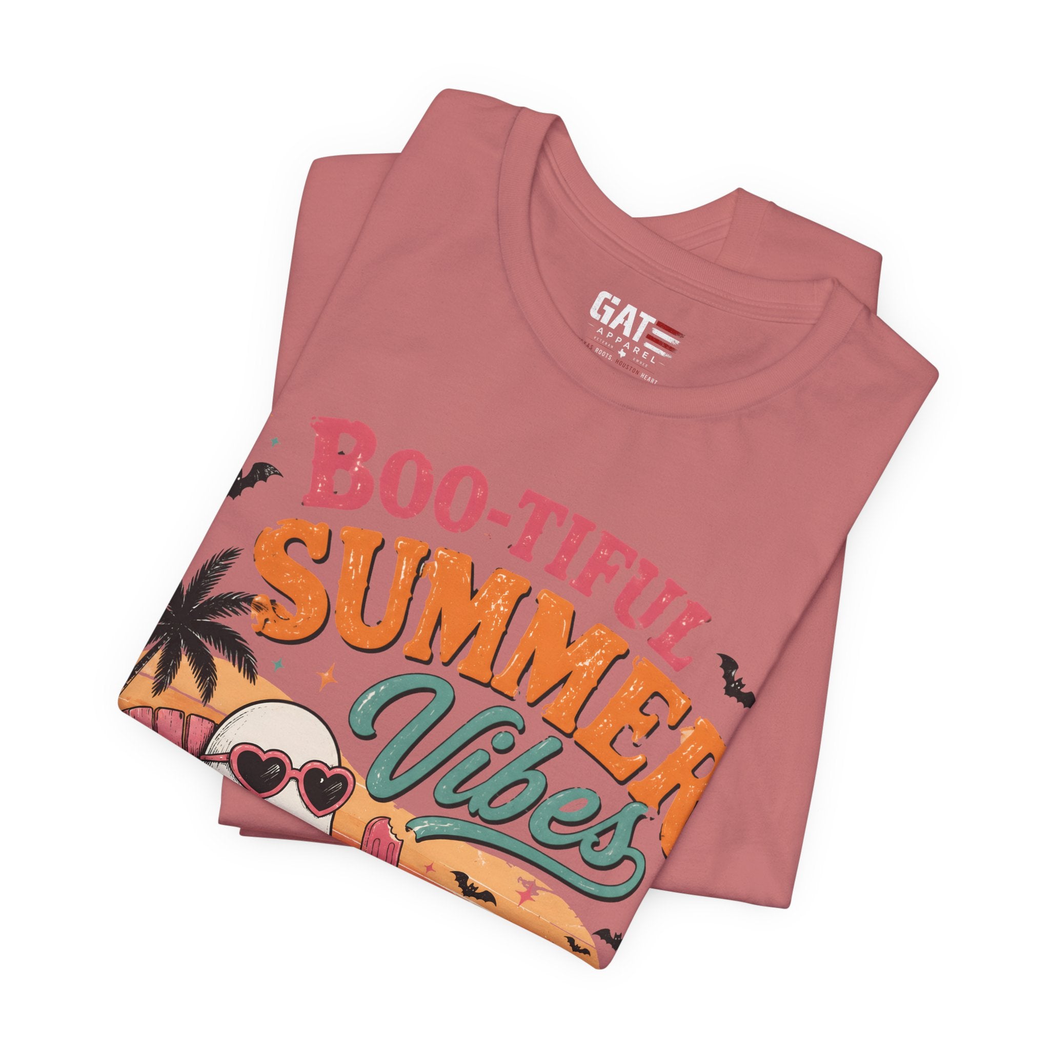 Summerween Shirt, Spooky Beach Shirt, Ghost Beach Tee, Halloween Beach Shirt, Coastal Halloween Tee, Tropical Ghost Shirt