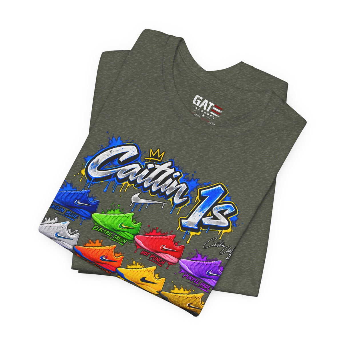 Caitlin Clark Caitlin 1s Sneaker Shirt | Indiana Fever Tee