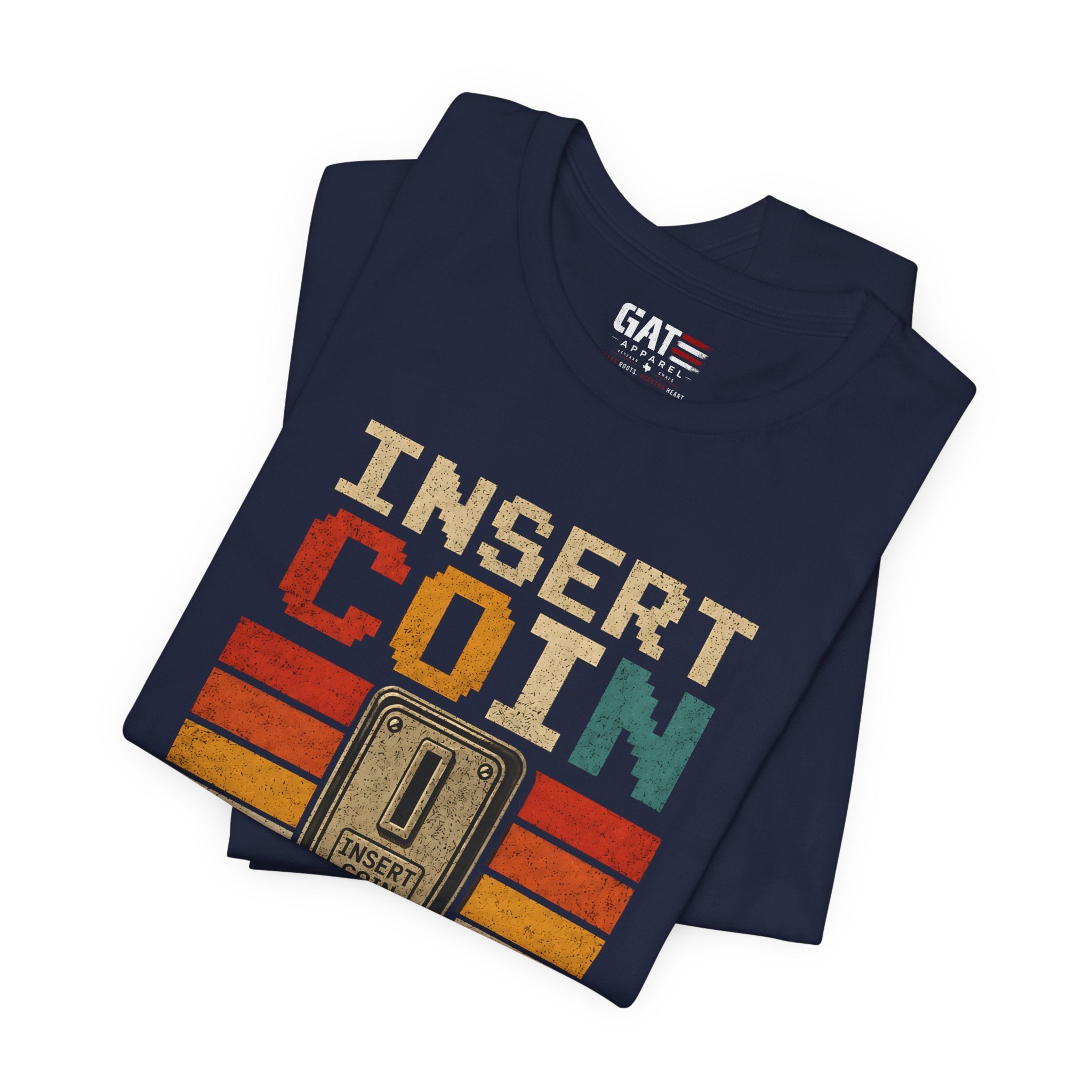 Insert Coin to Continue Adulting Shirt, Retro Gamer T-Shirt, Funny Gaming Tee, Video Game Gift for Gamers, Nerd Gift