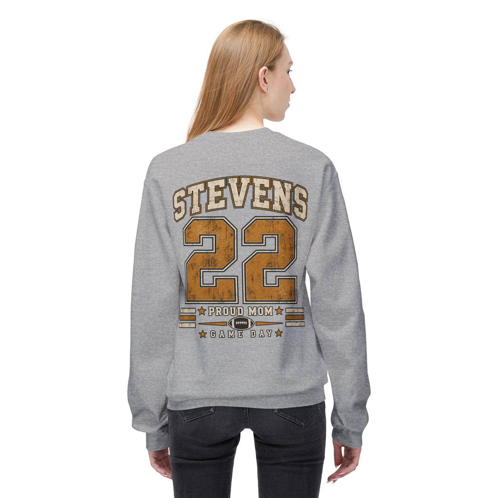 Personalized Football Mom Crewneck Sweatshirt | Custom Player Name & Number