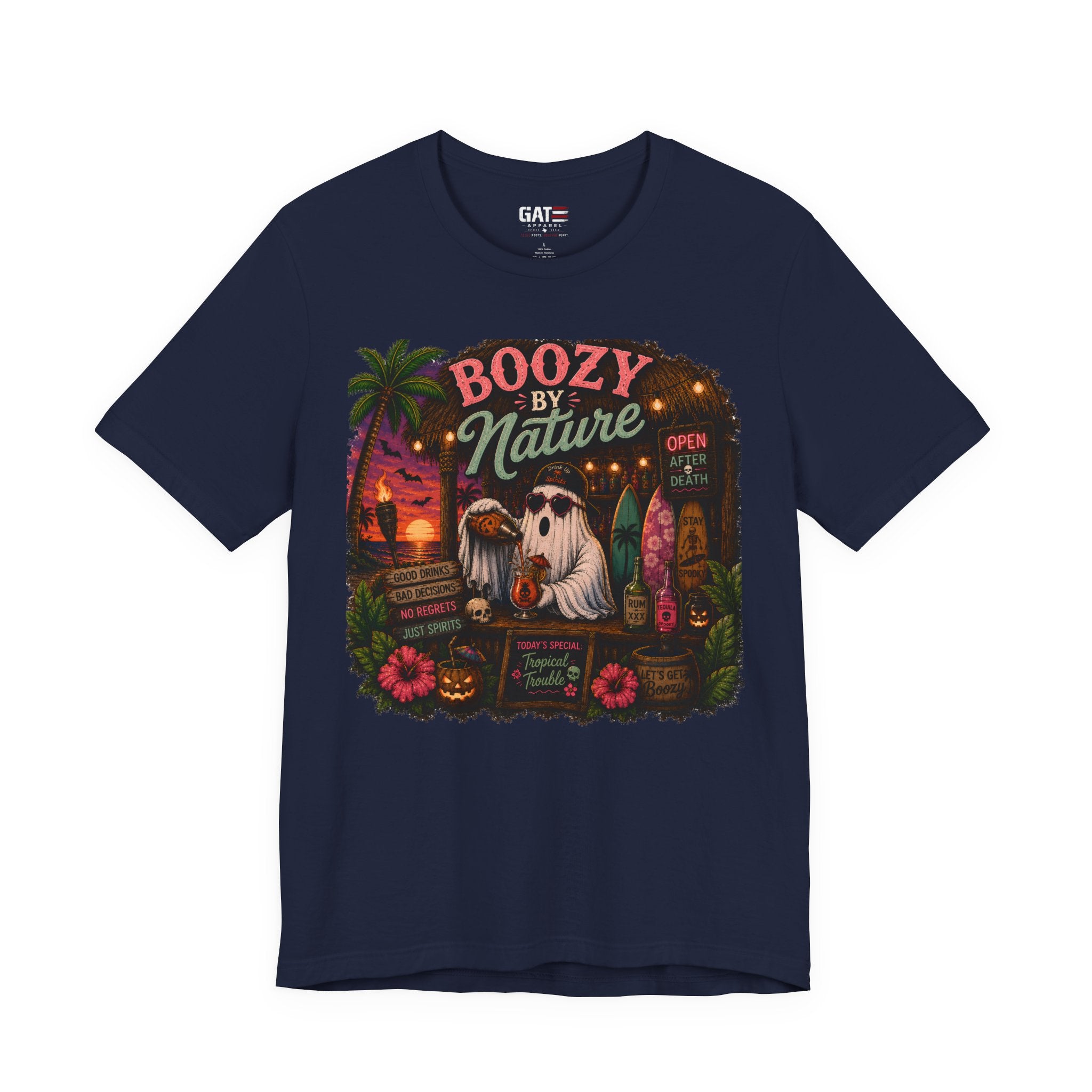 Summerween Shirt, Spooky Beach Shirt, Ghost Beach Tee, Halloween Beach Shirt, Coastal Halloween Tee, Tropical Ghost Shirt