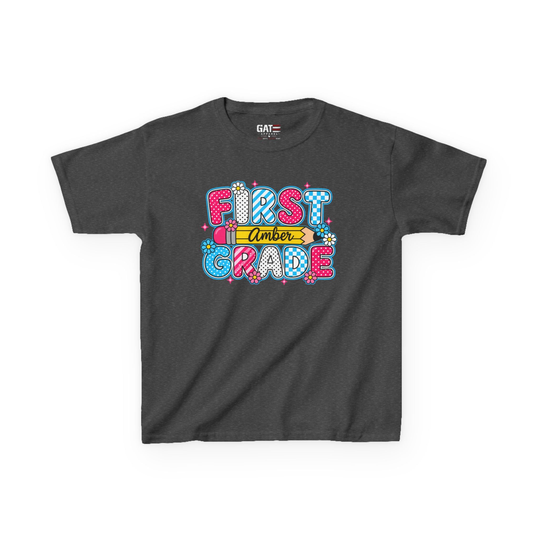 Custom Grade Level & Name Shirt for Kids – Personalized Back to School T-Shirt