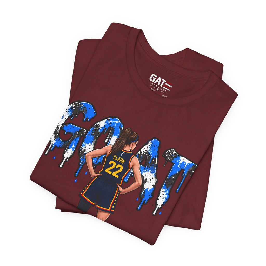 Caitlin Clark Caitlin 1s GOAT Blue Paint Sneaker Shirt
