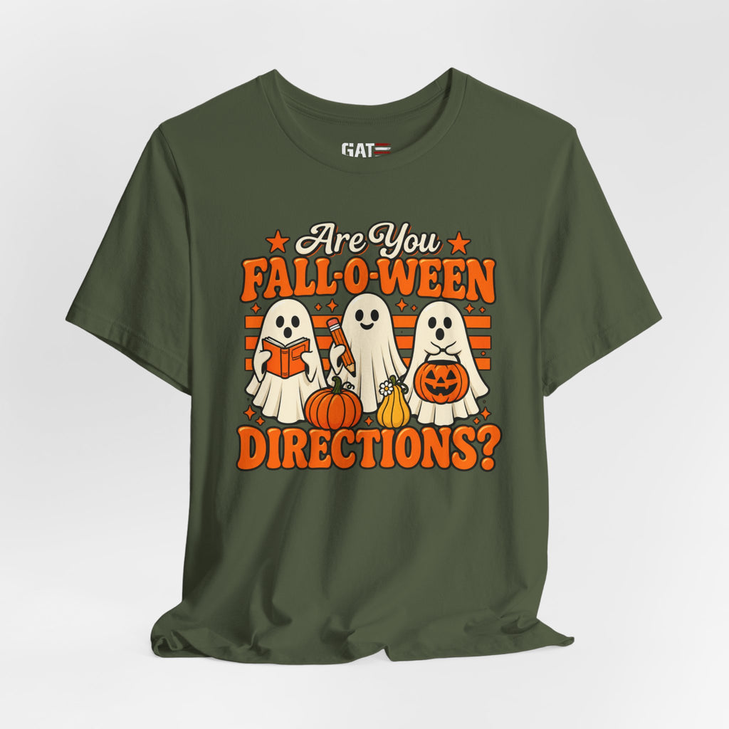 Halloween Teacher Shirt – Are You Falloween Directions? – product photo