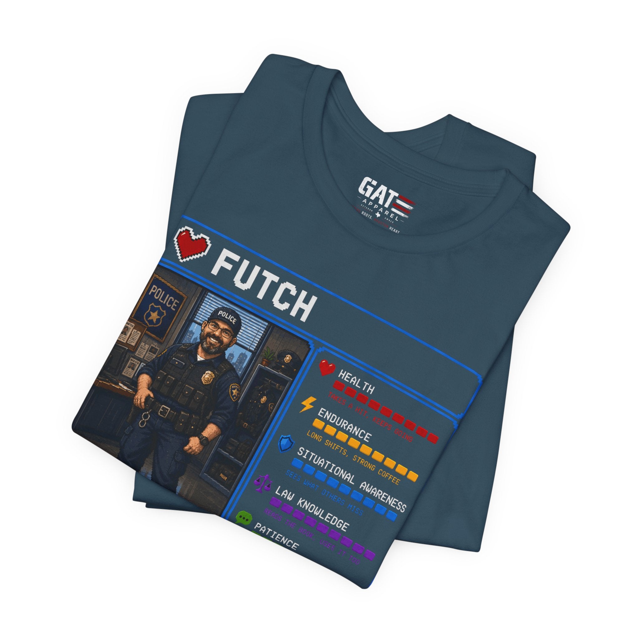Custom Police Officer RPG Character Shirt | Personalized Law Enforcement Gift