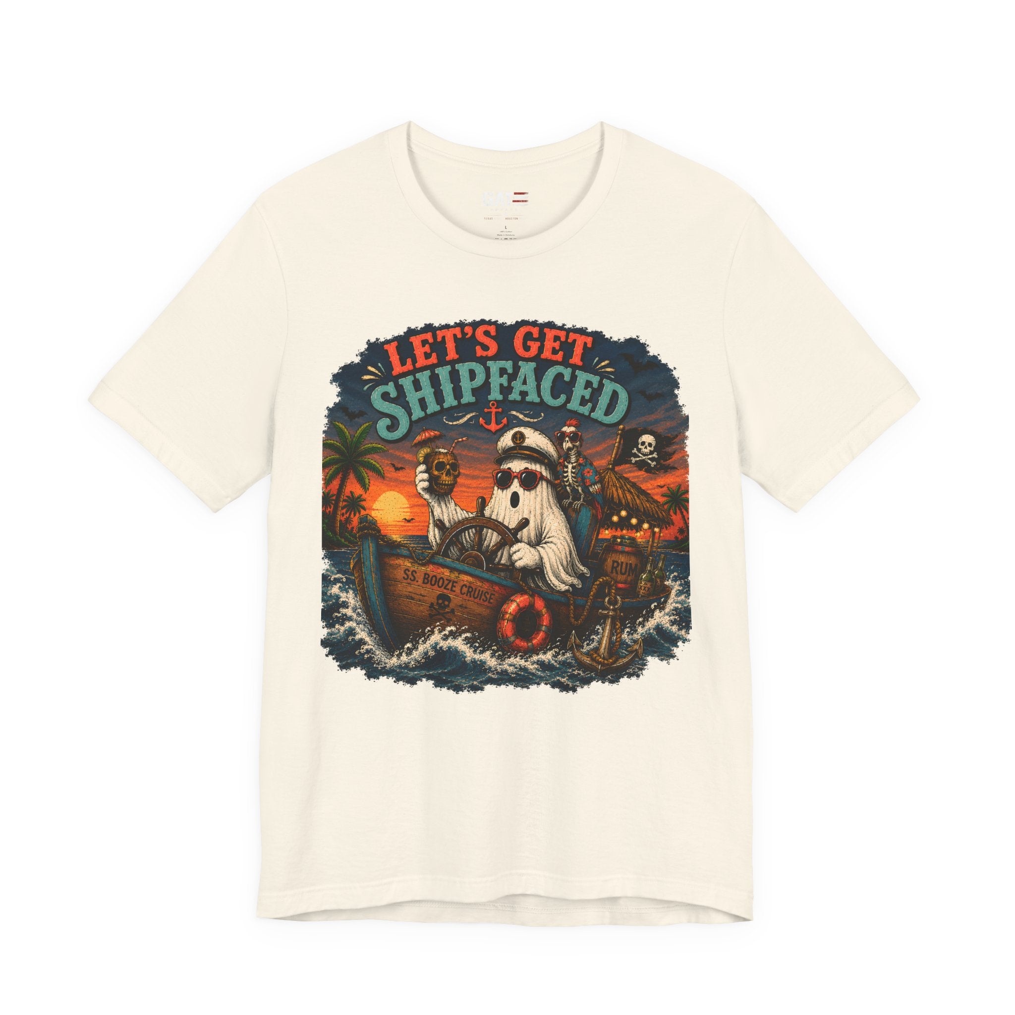 Summerween Shirt, Spooky Beach Shirt, Ghost Beach Tee, Halloween Beach Shirt, Coastal Halloween Tee, Tropical Ghost Shirt