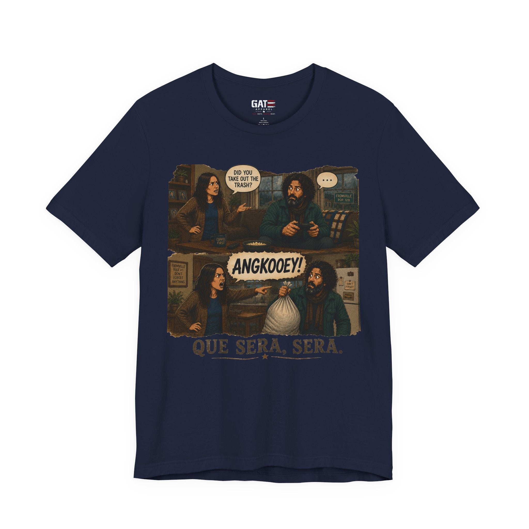 From|FromVille|Angkooey|Funny Horror Comedy Tee| Forgot The Trash