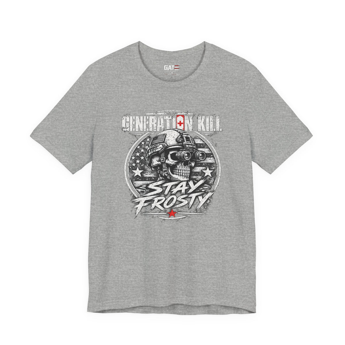 Stay Frosty Skull Shirt | Military Veteran Retro Tee