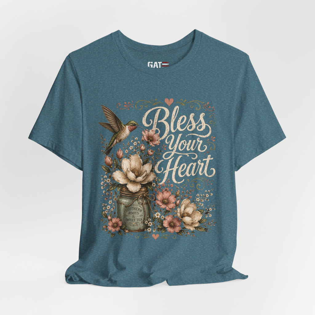 Funny Southern Shirt, Bless Your Heart Tee, Southern Humor Graphic Tee, Magnolia Floral Shirt, Country Girl Gift, Farmhouse Style Tee