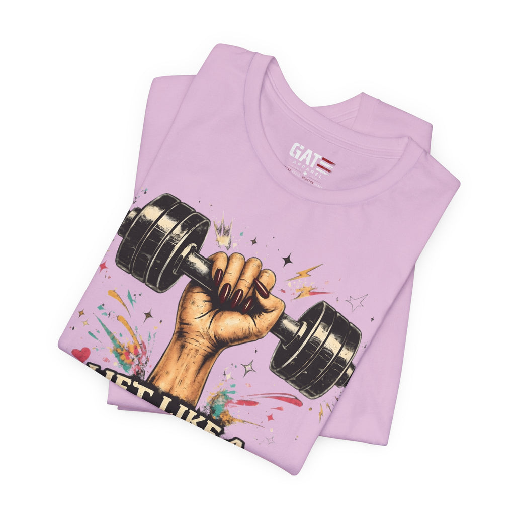 Lift Like A Girl Shirt, Women's Gym Shirt, Weightlifting Tee, Cute Fitness Shirt, Workout Gift for Women