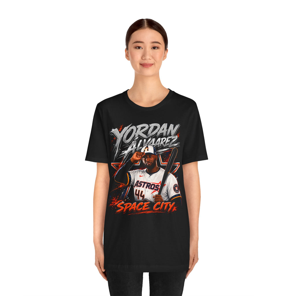 Yordan Alvarez "Space City" Astros Baseball Tee