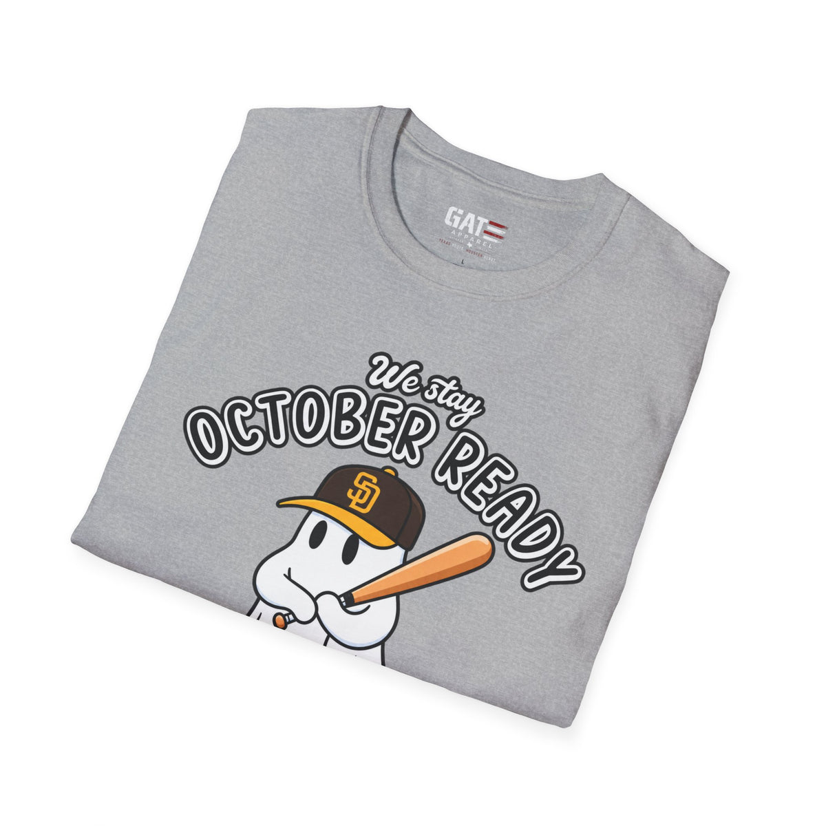 San Diego Padres ghost baseball tee mockup