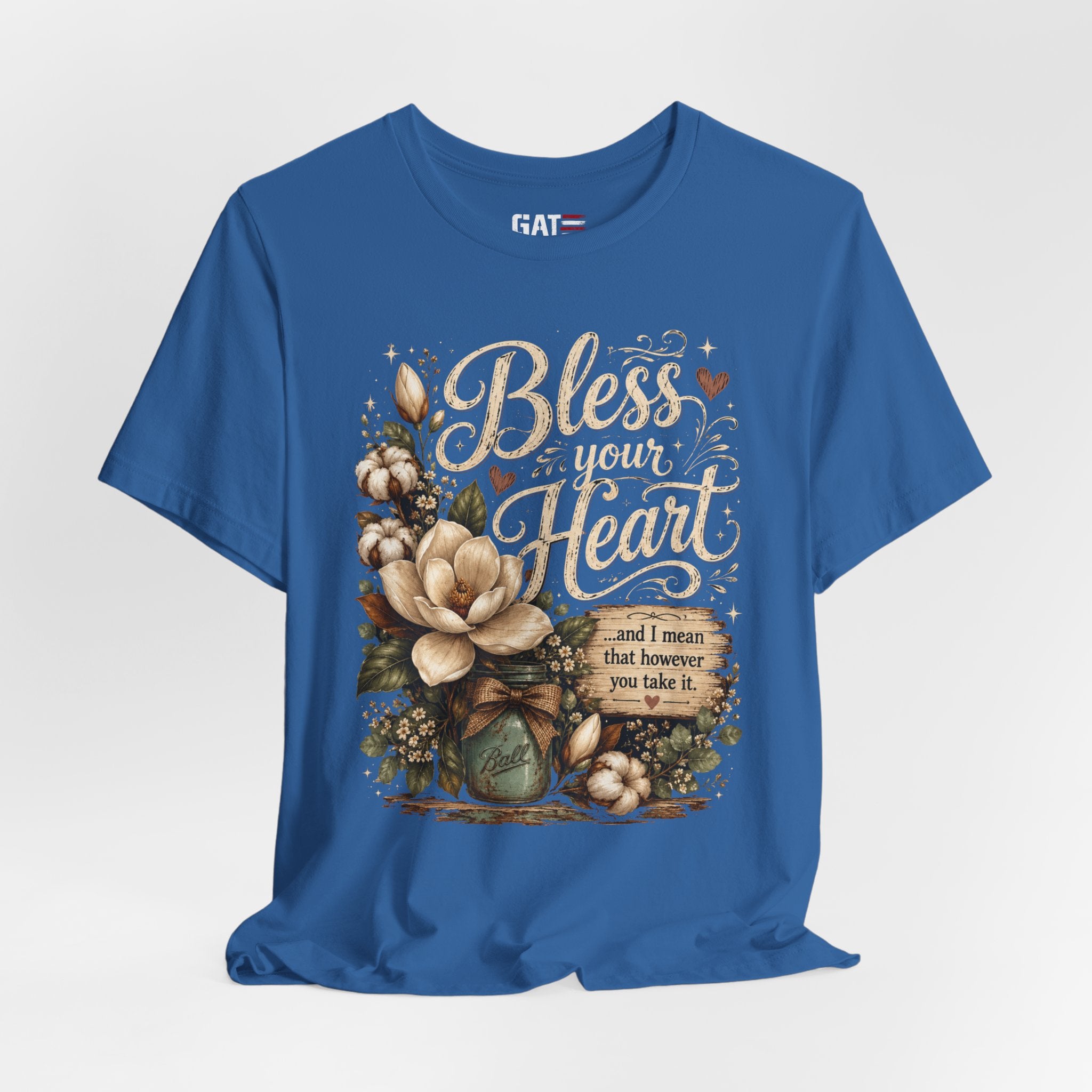 Funny Southern Shirt, Bless Your Heart Tee, Southern Humor Graphic Tee, Magnolia Floral Shirt, Country Girl Gift, Farmhouse Style Tee