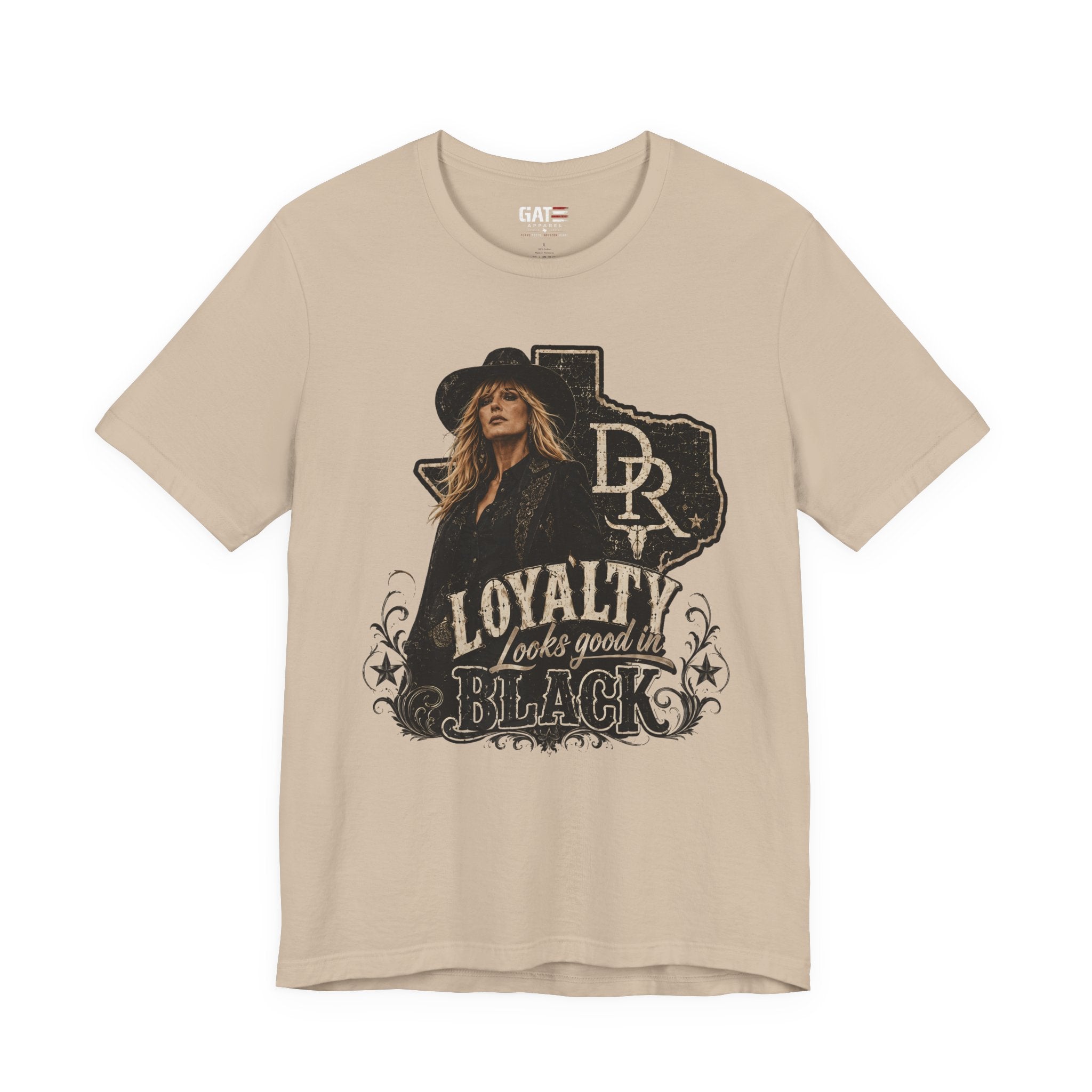 Beth Dutton|Loyalty Looks Good in Black Tee — Texas Country Music Graphic T-Shirt