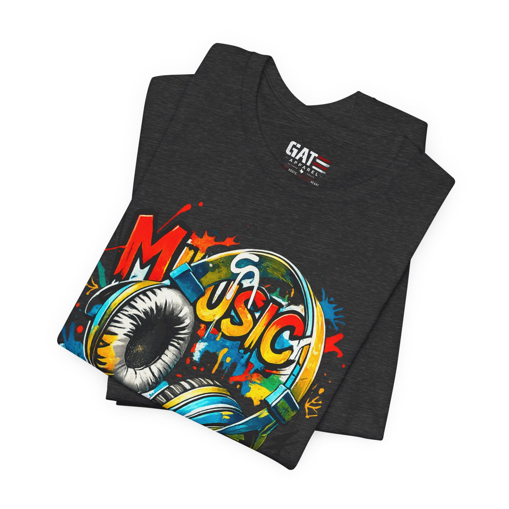 Urban Beats – Music Street Art Headphones Graphic Tee