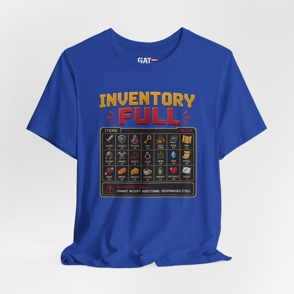 Inventory Full | Retro Gaming Shirt