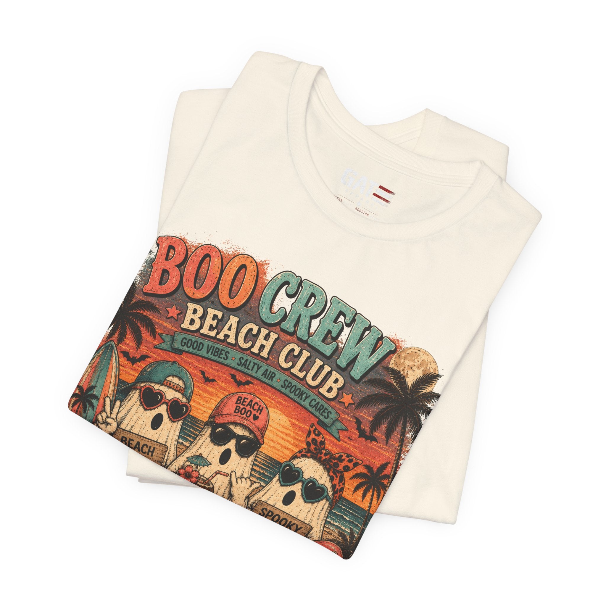 Summerween Shirt, Spooky Beach Shirt, Ghost Beach Tee, Halloween Beach Shirt, Coastal Halloween Tee, Tropical Ghost Shirt