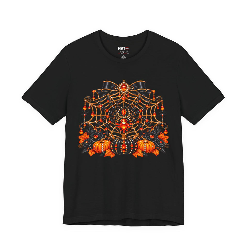 Halloween Spider & Pumpkins T‑Shirt