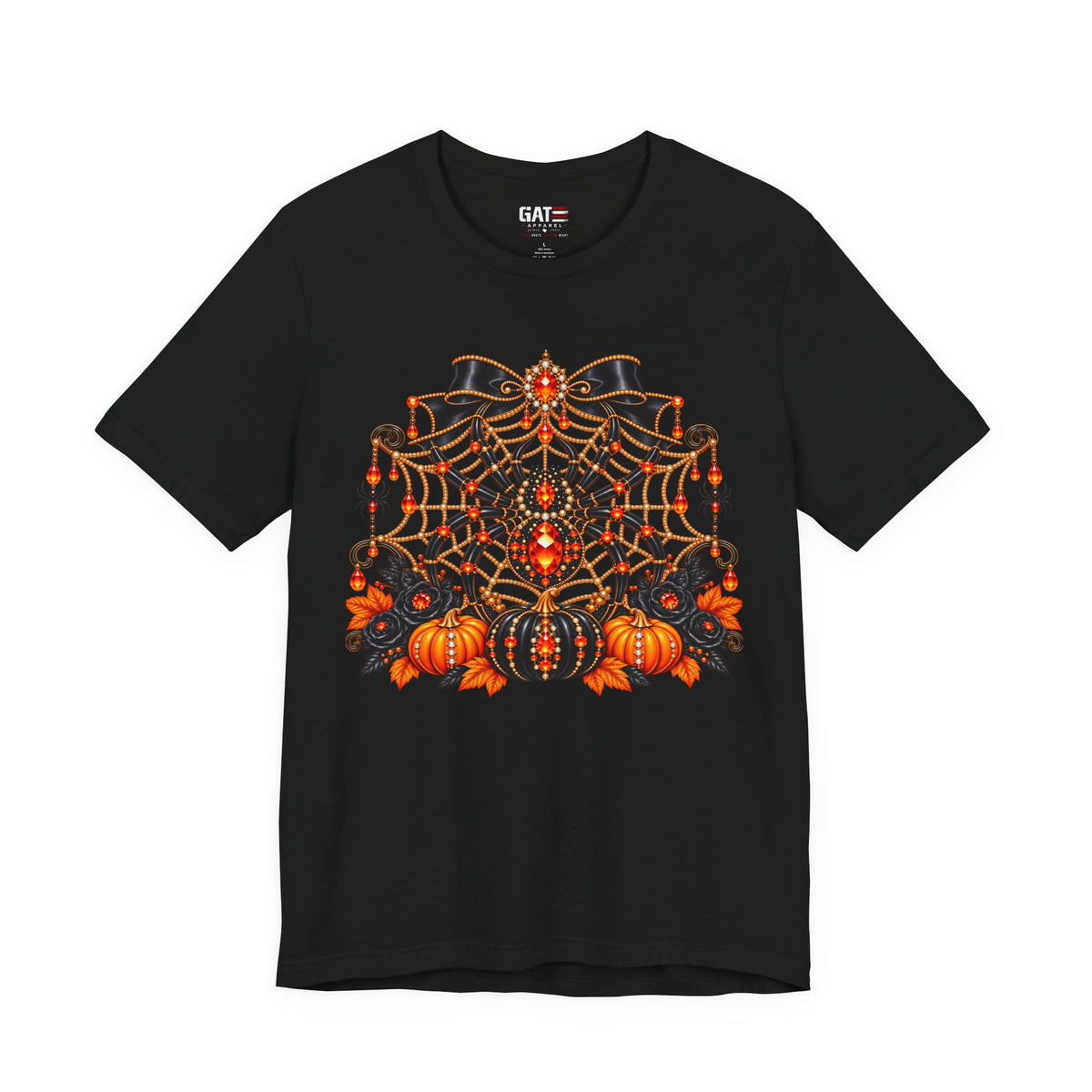 Halloween Spider & Pumpkins T‑Shirt