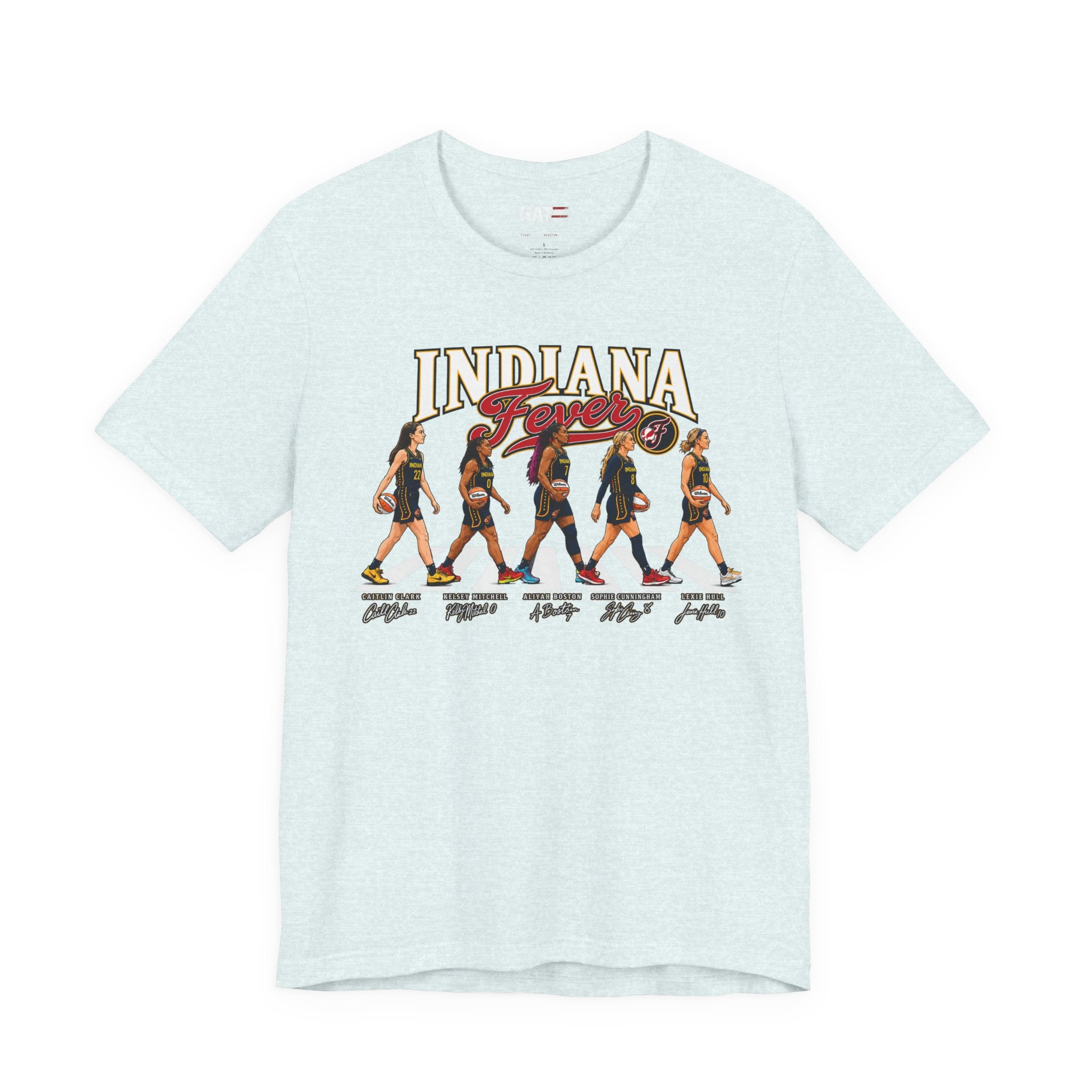 Indiana Fever Team Shirt|Caitlin Clark|Sophie Cunningham Retro Abbey Road Basketball Tee
