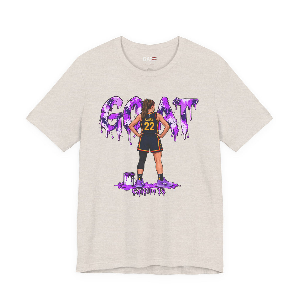 Caitlin Clark Caitlin 1s GOAT Purple Fade Sneaker Shirt