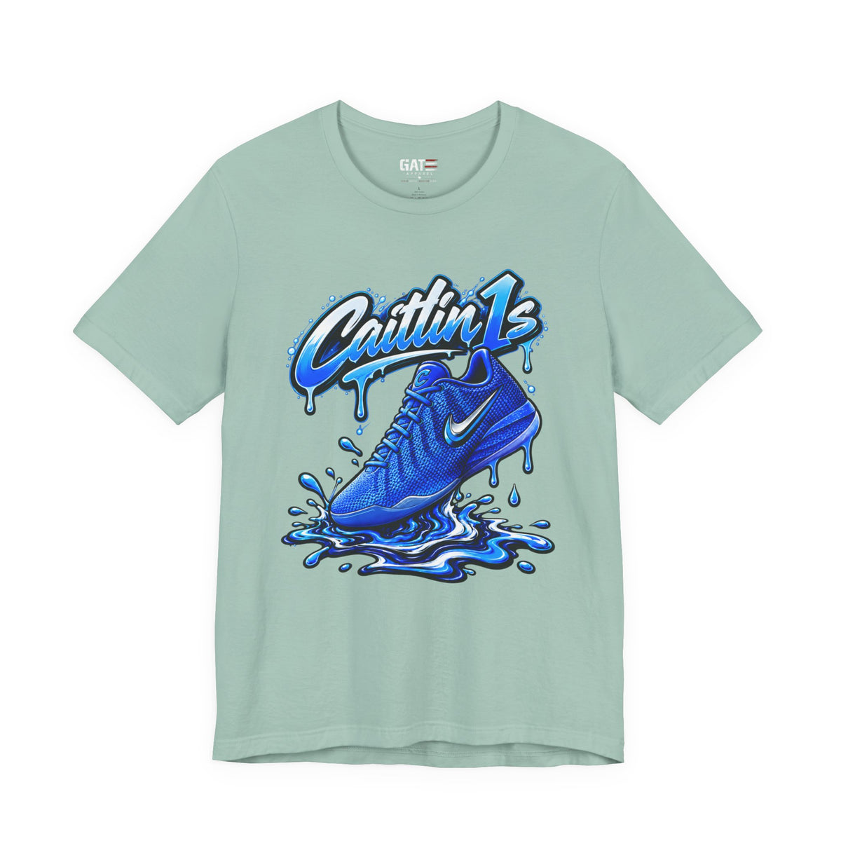 Caitlin Clark Caitlin 1s Racer Blue Drip Sneaker Shirt