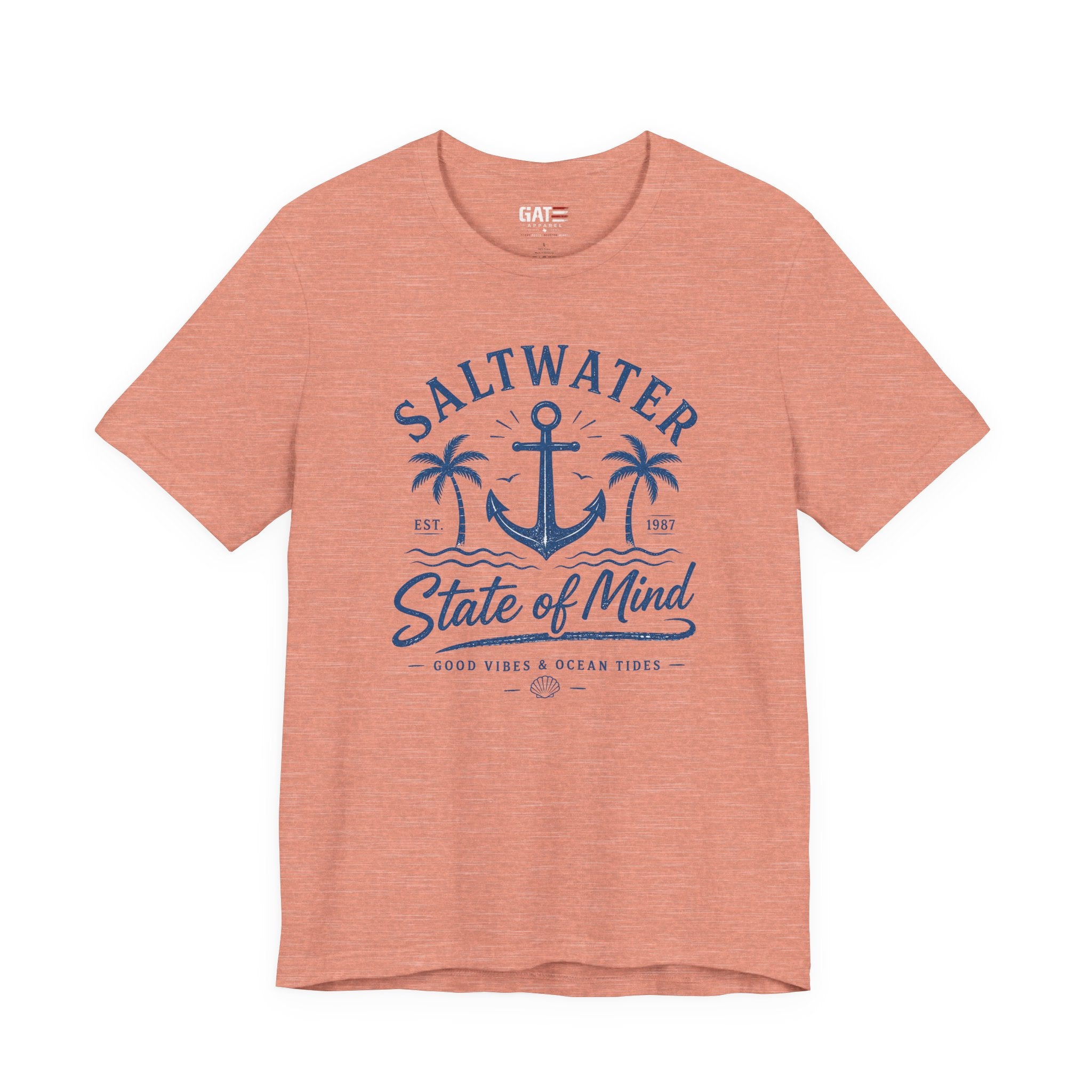 Saltwater State of Mind Tee — Anchor & Palm Beach T‑Shirt