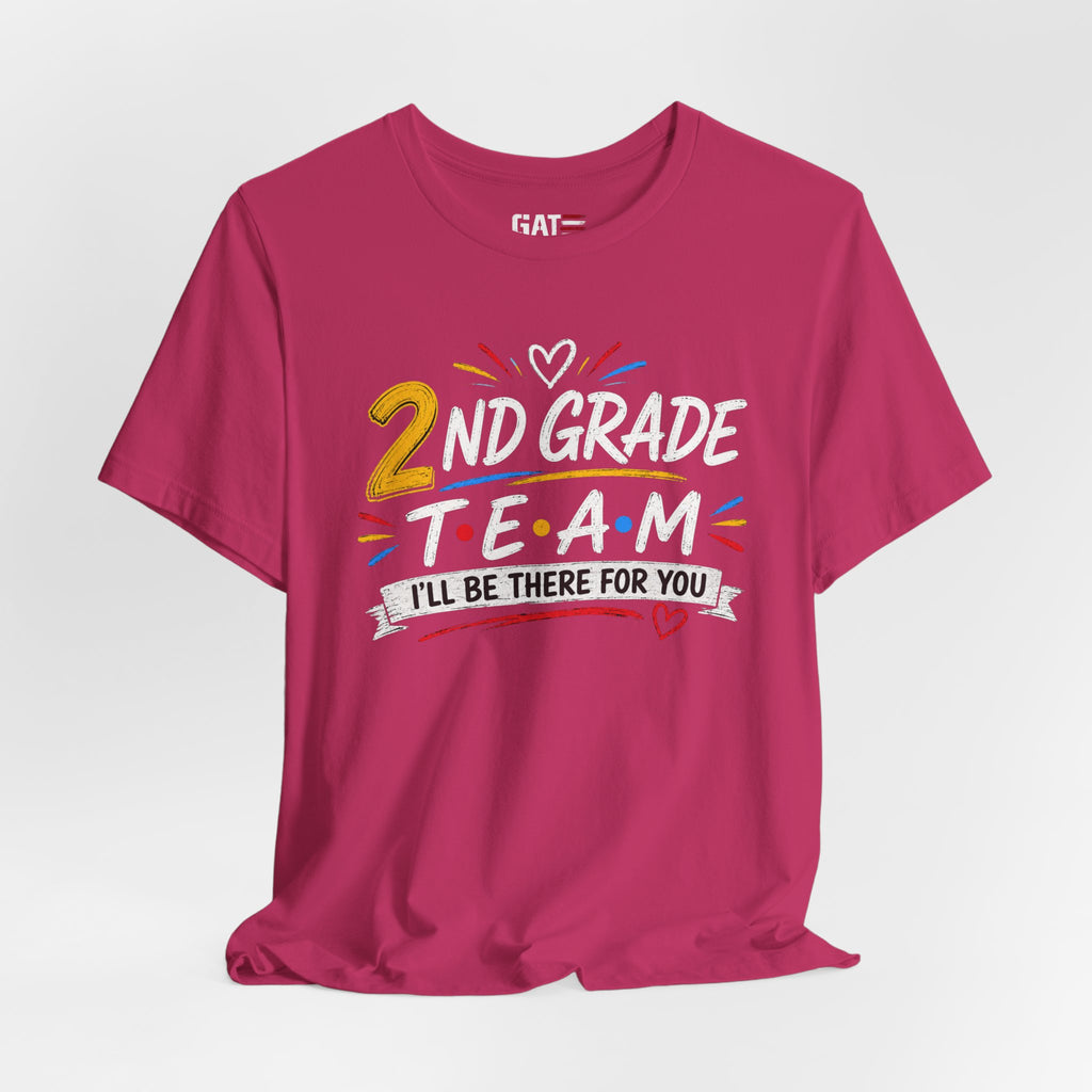 2nd Grade Team Tee, Teacher Squad Shirt, Color Dot Inspired Teacher Shirt, Grade Level Team Gift, School Staff Apparel, Friends Theme
