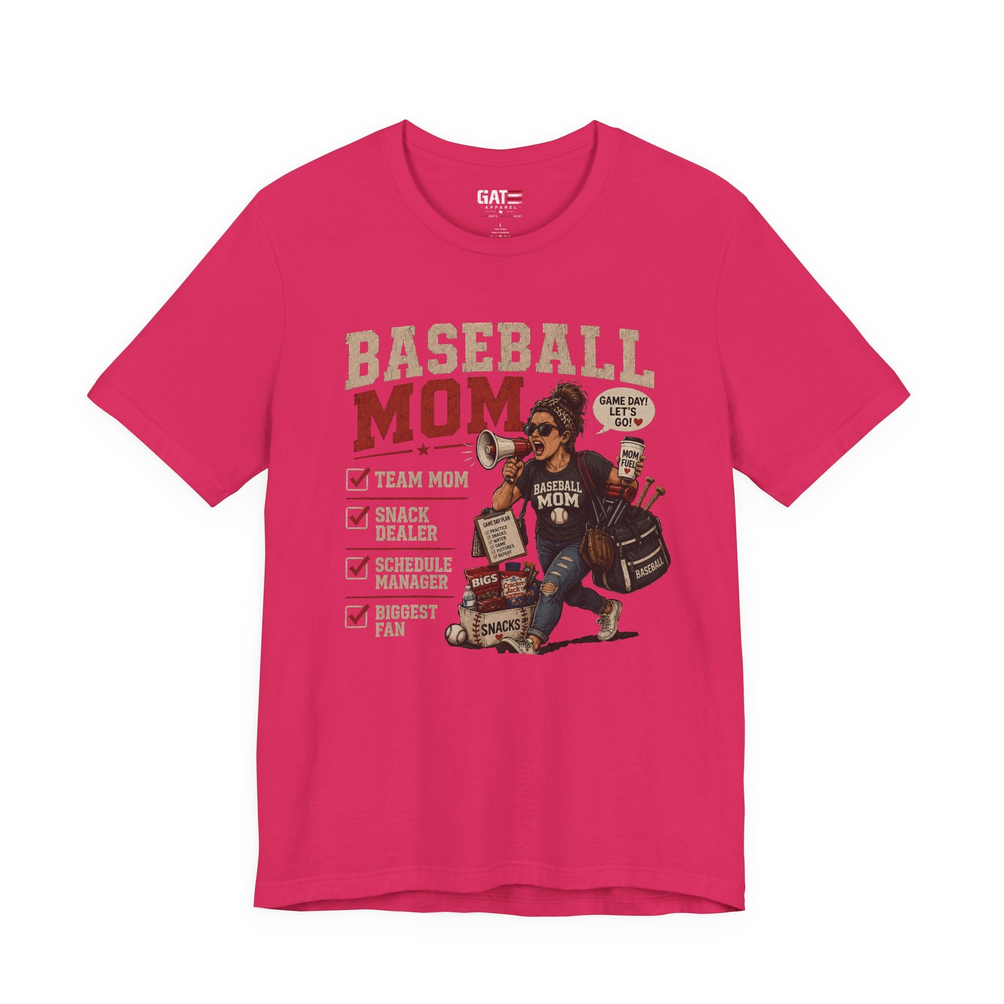 Baseball Mom Shirt, Baseball Mom Gift, Team Mom Shirt, Sports Mom Tee, Game Day Mom Shirt, Baseball Mama Shirt, Snack Dealer, Biggest Fan
