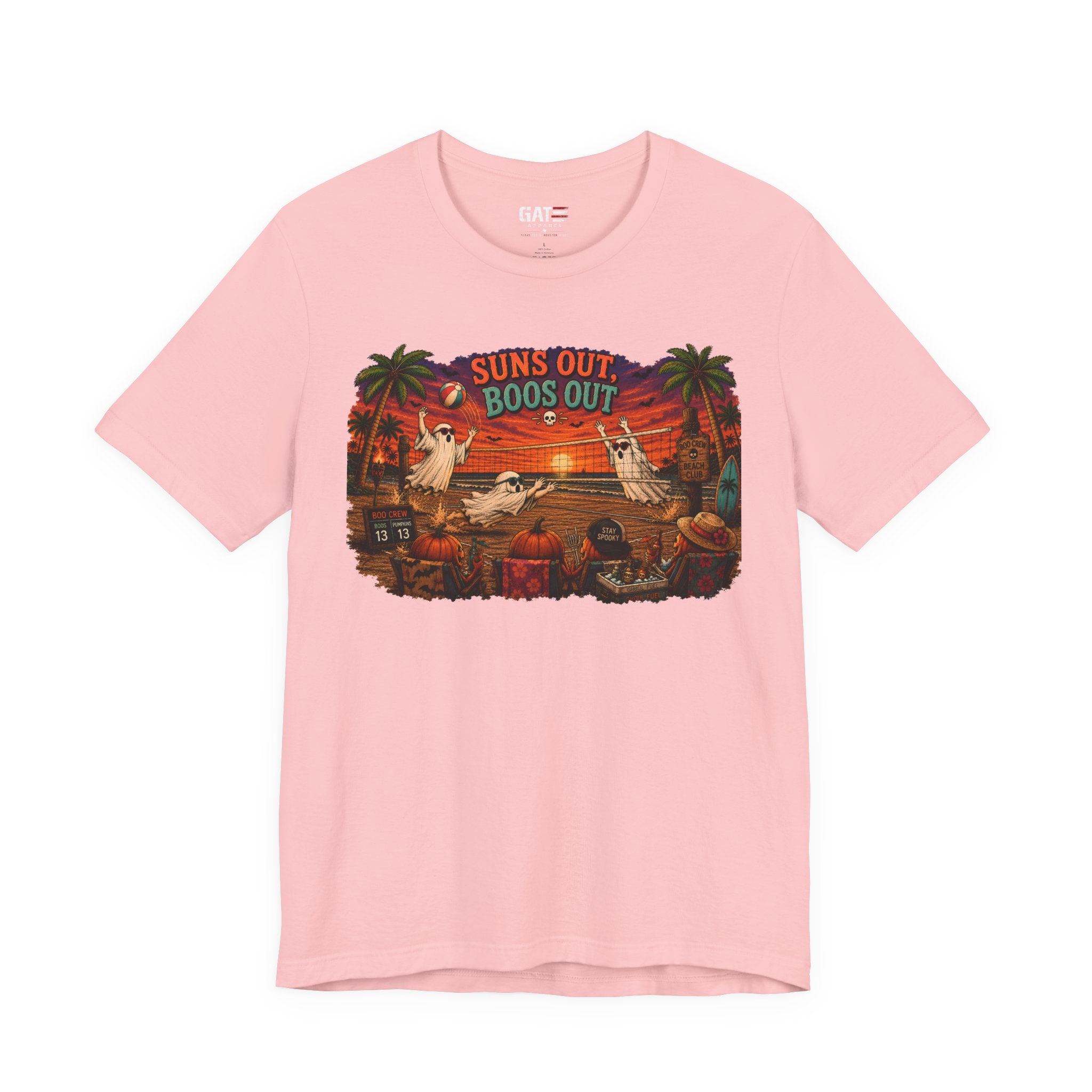 Summerween Shirt, Spooky Beach Shirt, Ghost Beach Tee, Halloween Beach Shirt, Coastal Halloween Tee, Tropical Ghost Shirt
