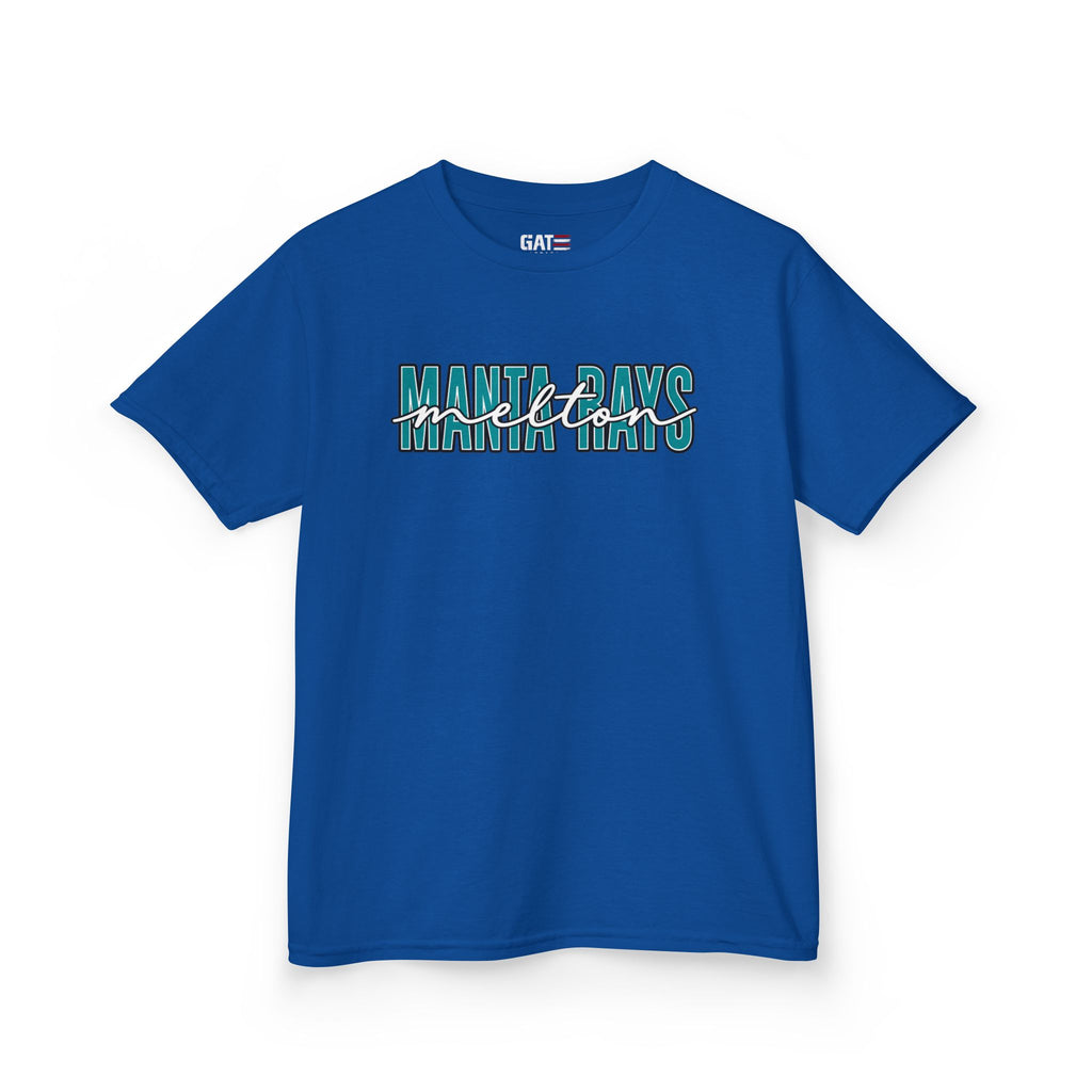 Kids Tee Melton Elementary — Melton Script Teal